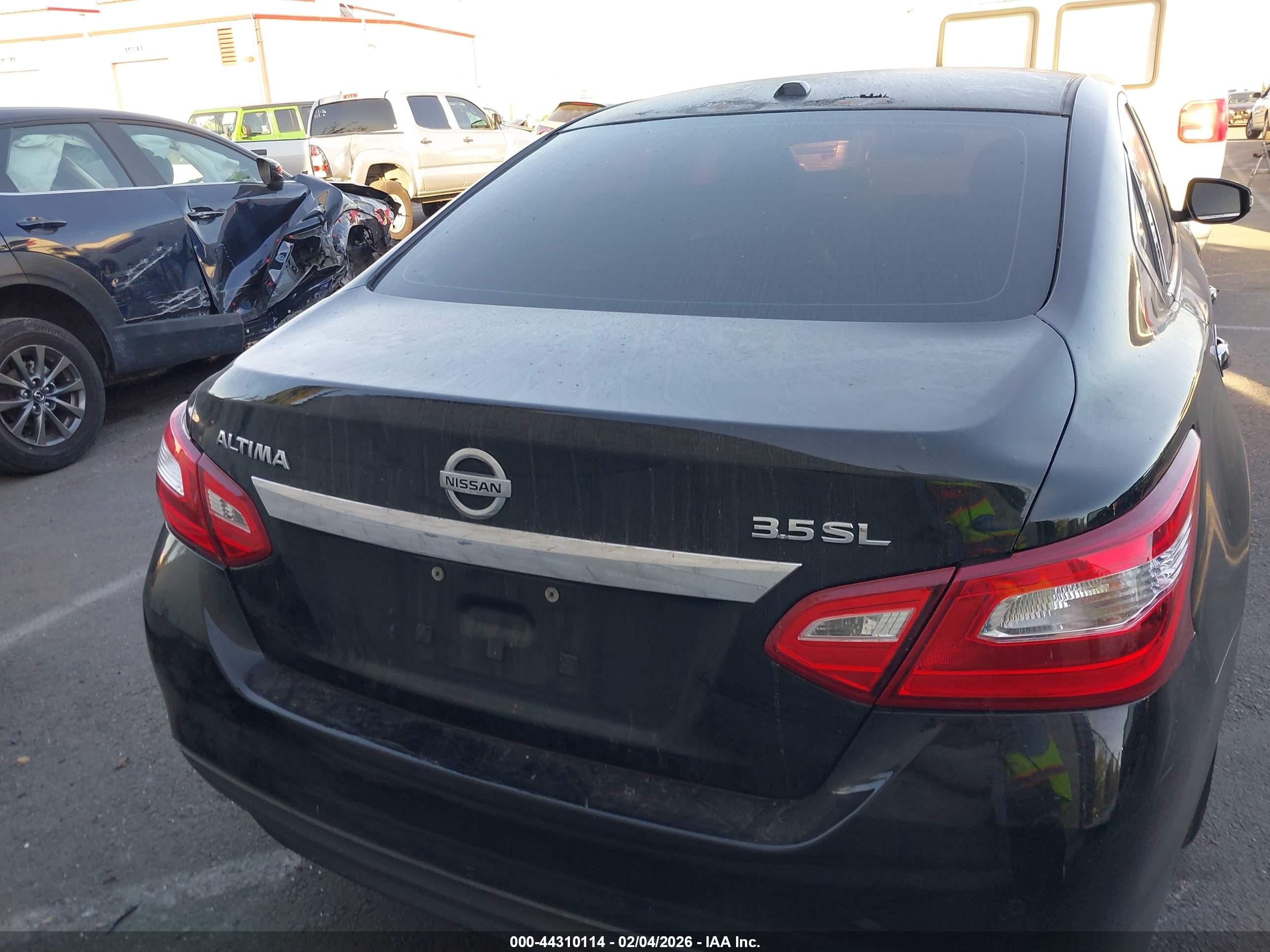 2016 Nissan Altima 3.5 Sl/3.5 Sr Черный vin: 1N4BL3AP6GC155602