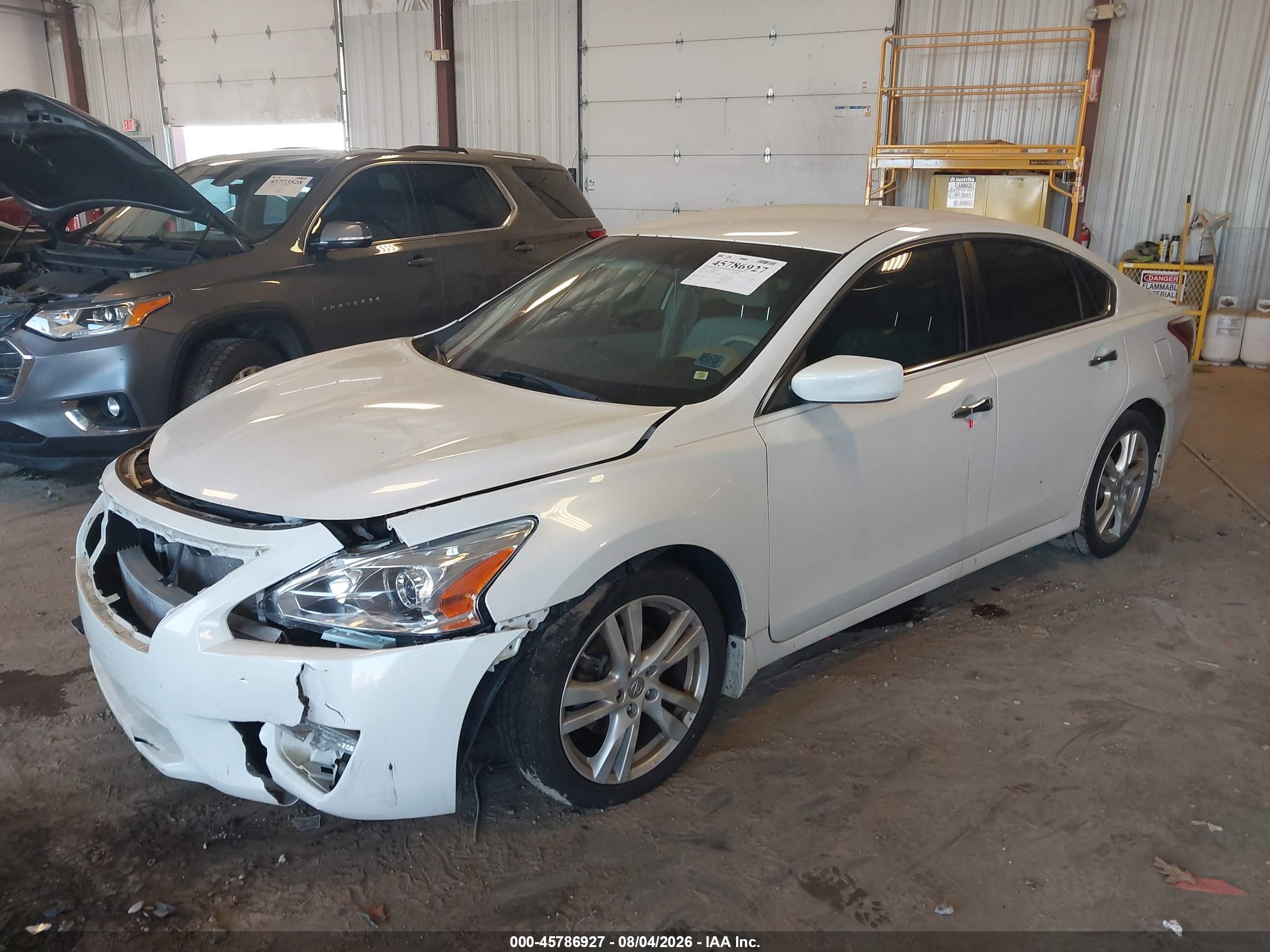 2013 Nissan Altima 3.5 S White vin: 1N4BL3AP7DC231775