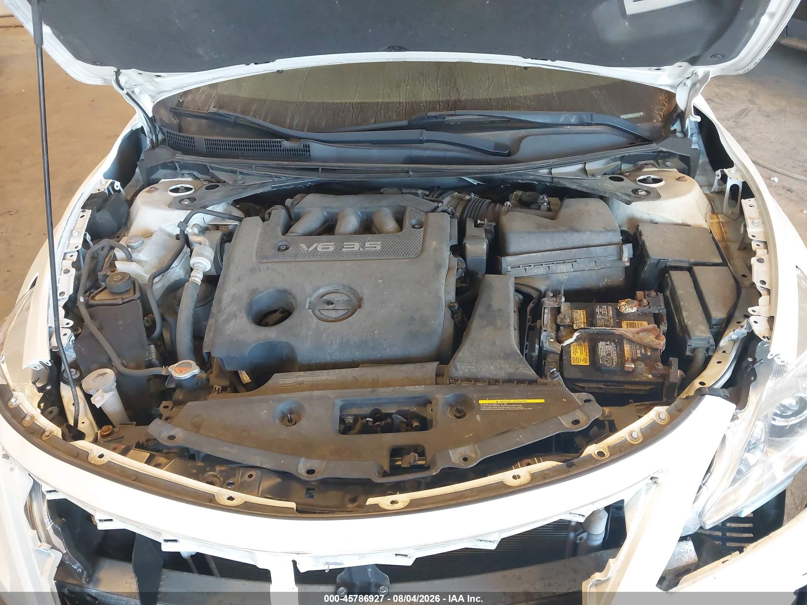 2013 Nissan Altima 3.5 S White vin: 1N4BL3AP7DC231775