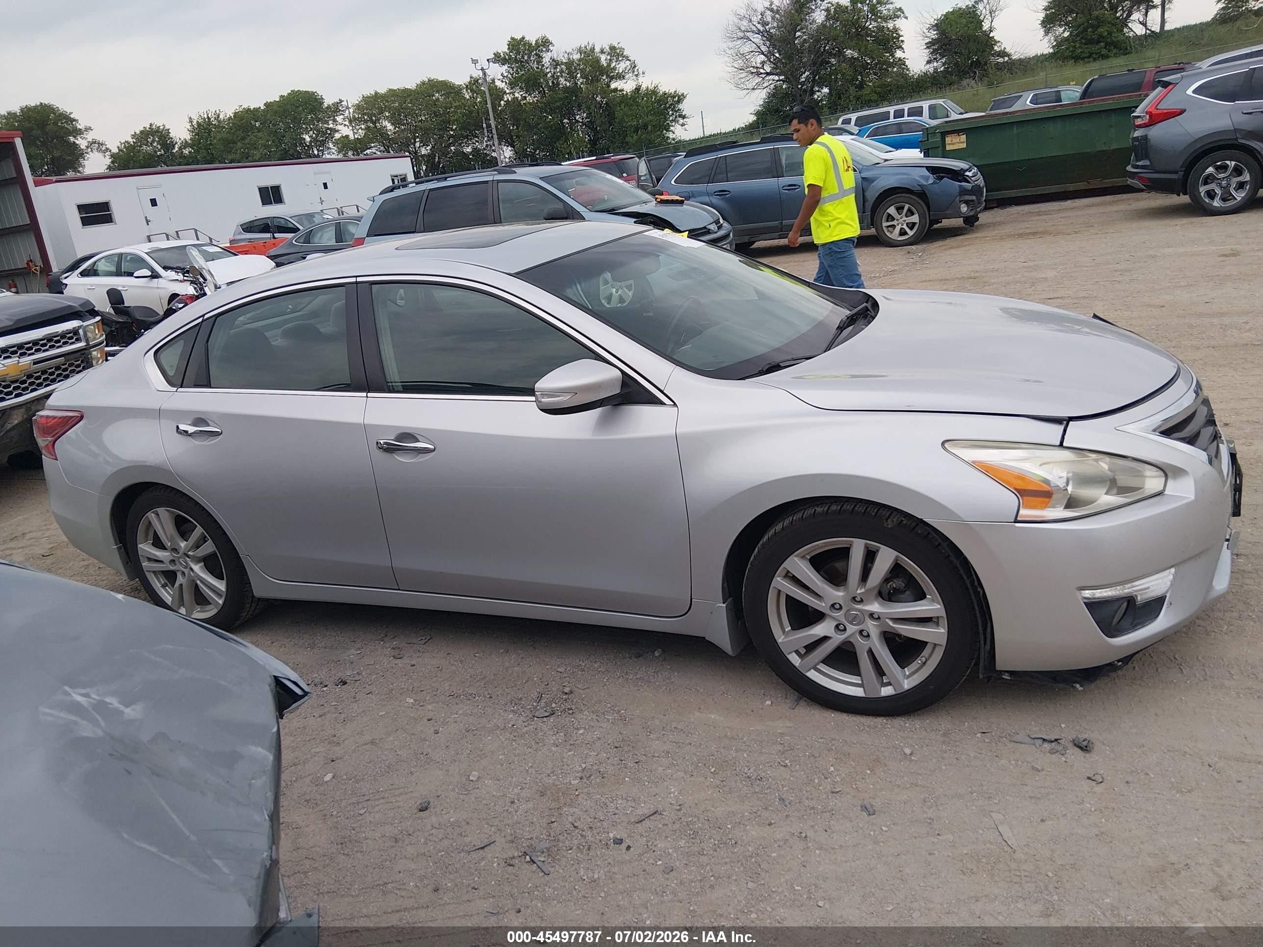 2013 Nissan Altima 3.5 Sv Silver vin: 1N4BL3AP7DN496989