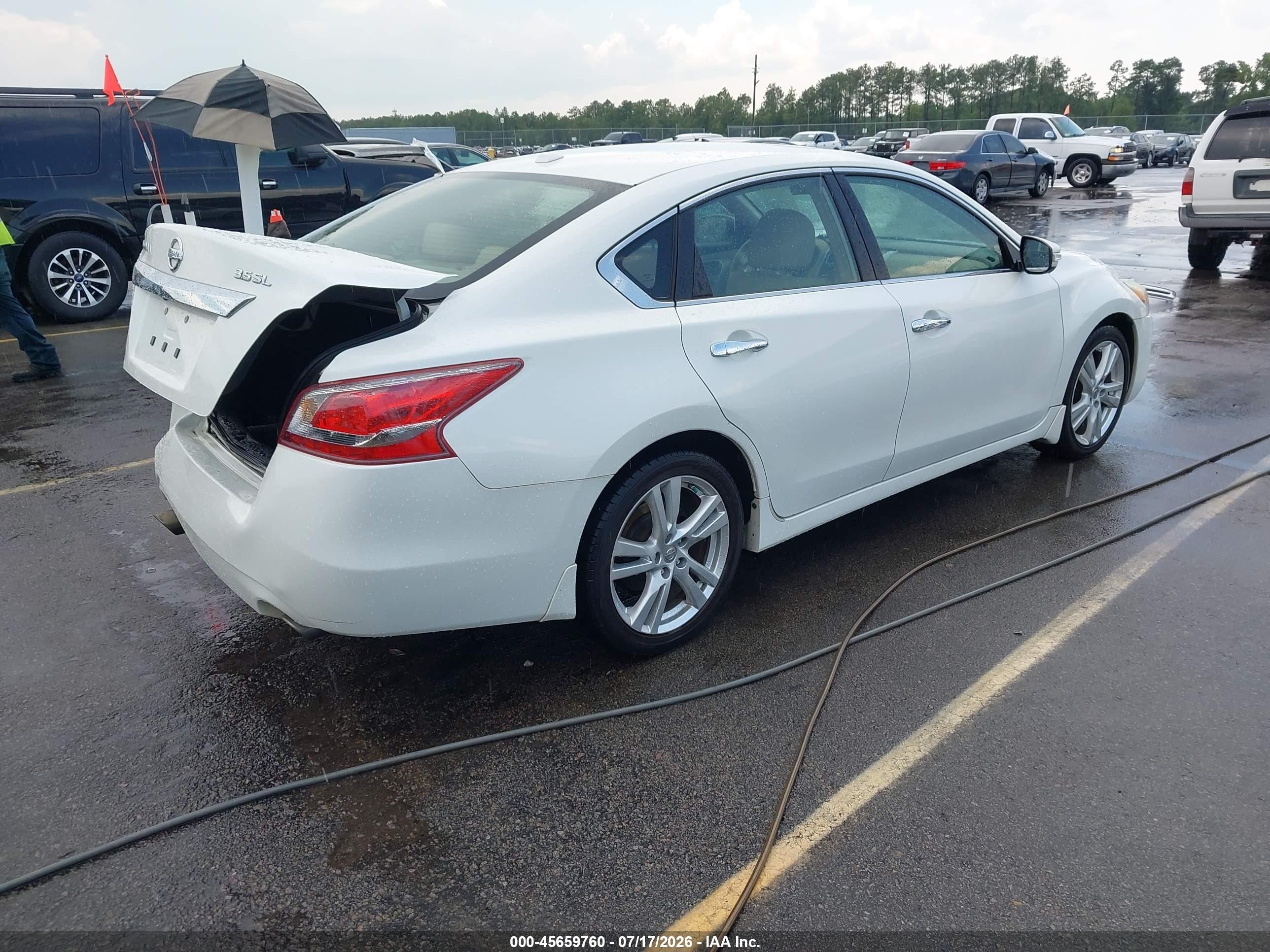 2013 Nissan Altima 3.5 Sl White vin: 1N4BL3AP7DN538464
