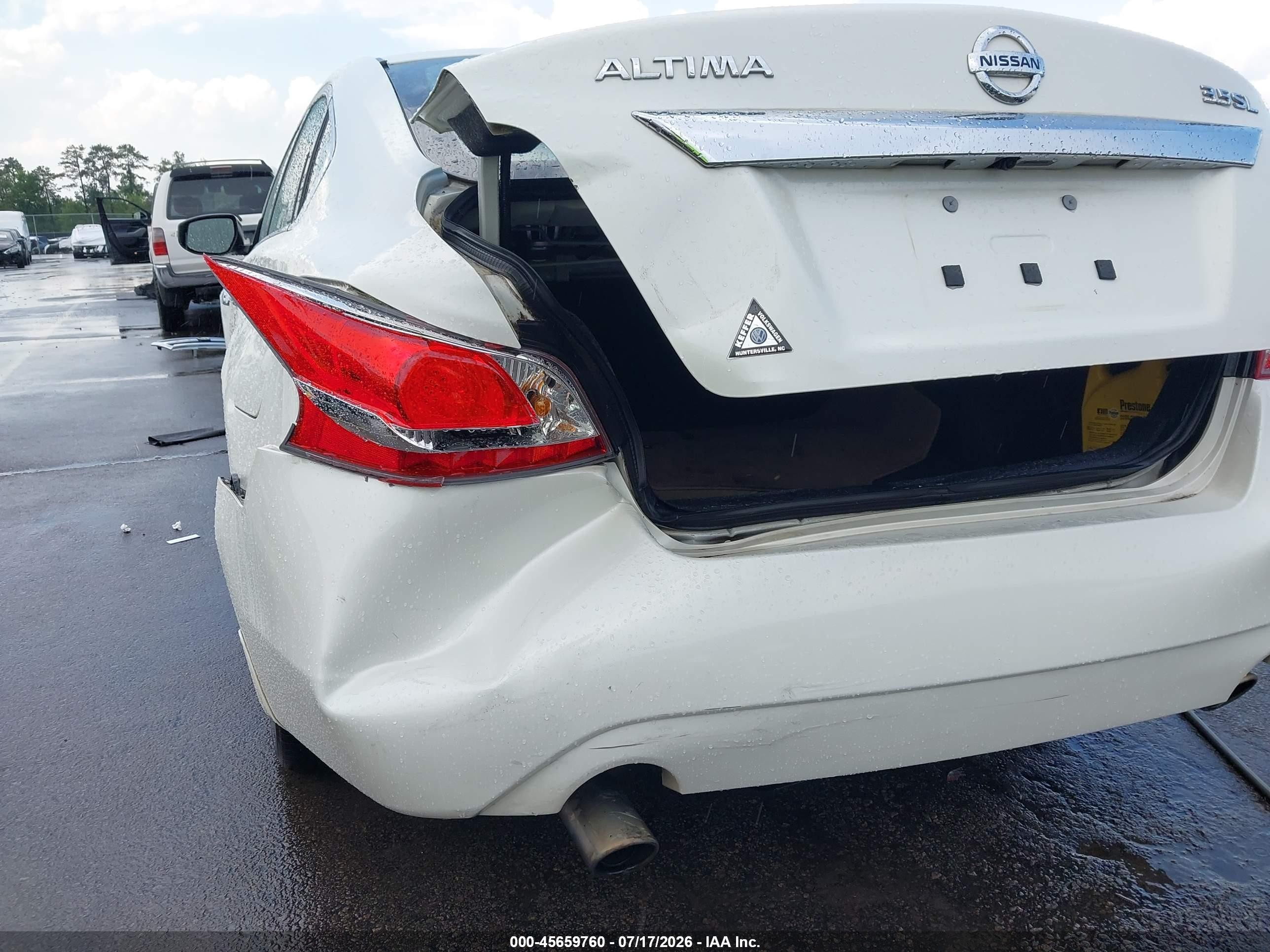 2013 Nissan Altima 3.5 Sl White vin: 1N4BL3AP7DN538464