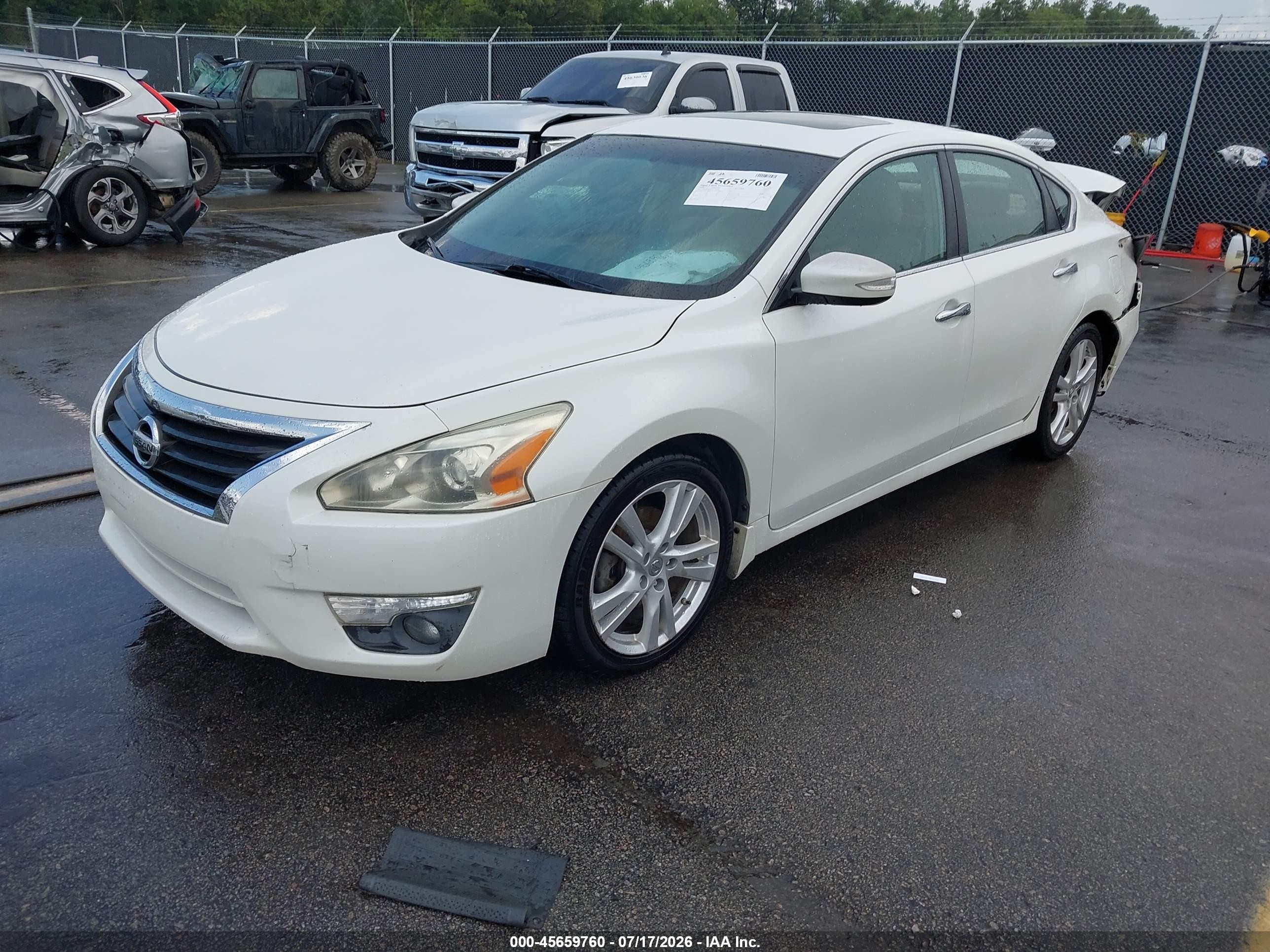 2013 Nissan Altima 3.5 Sl White vin: 1N4BL3AP7DN538464