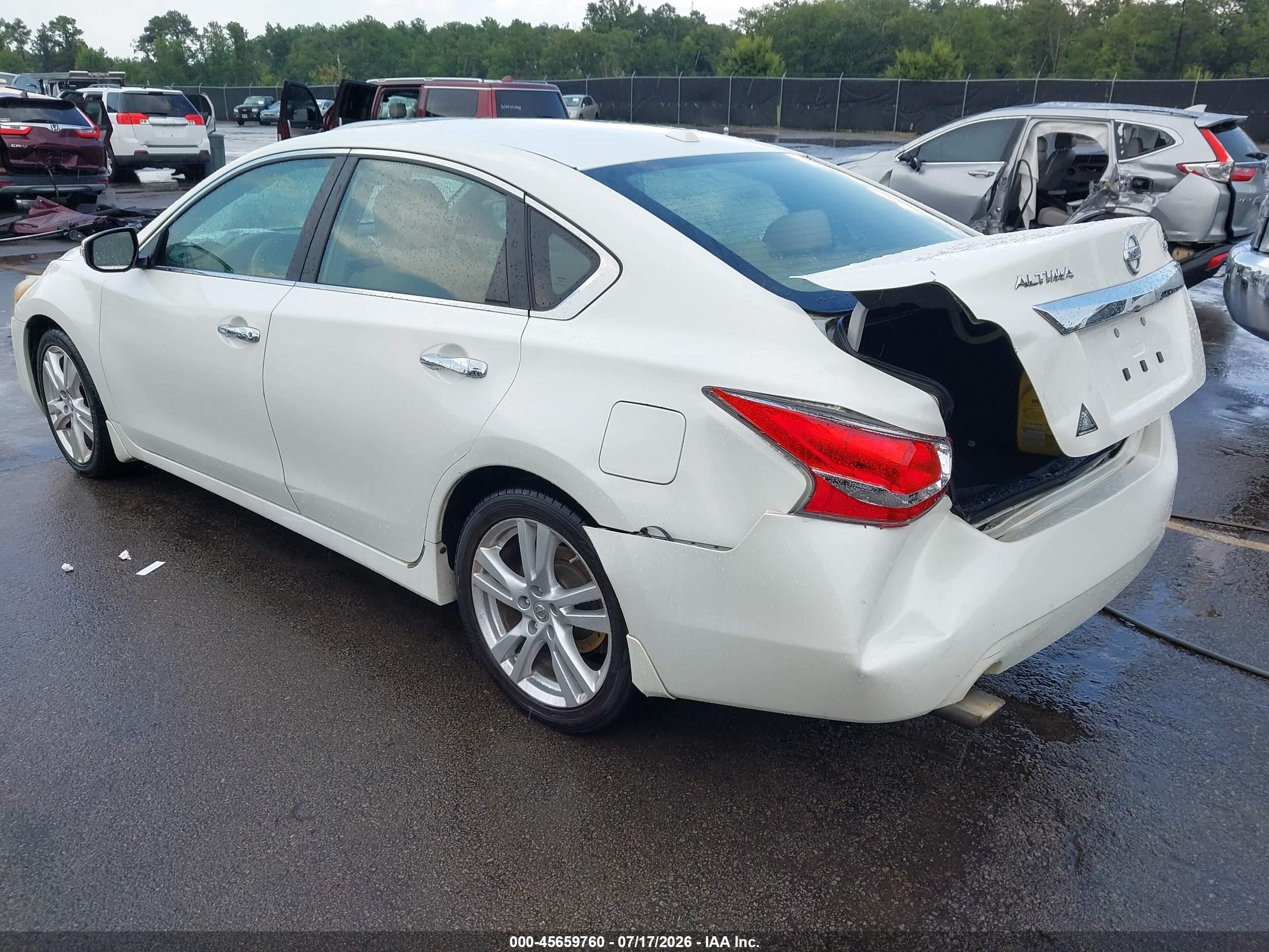 2013 Nissan Altima 3.5 Sl White vin: 1N4BL3AP7DN538464