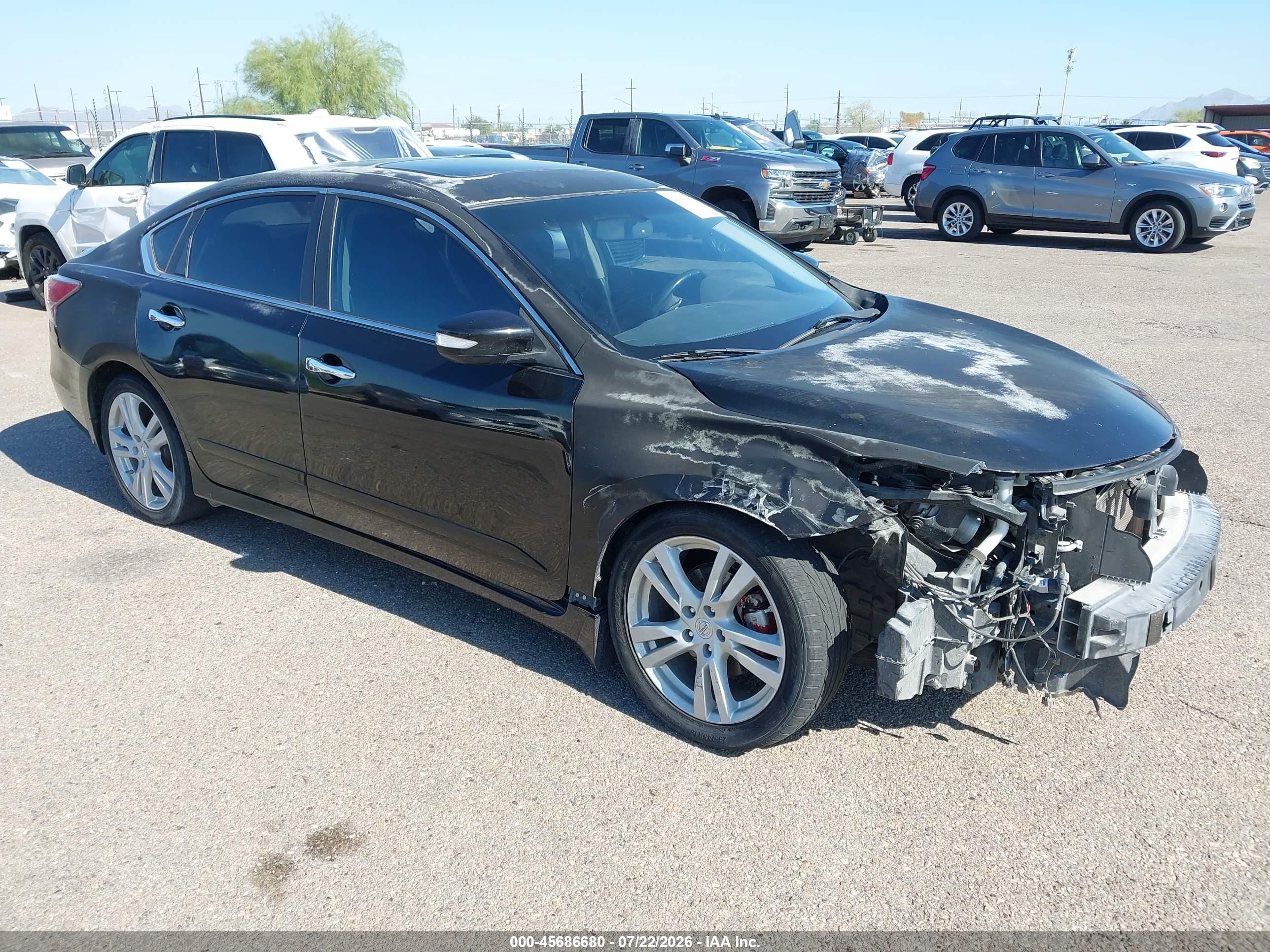 2014 Nissan Altima 3.5 Sl Black vin: 1N4BL3AP7EC414904