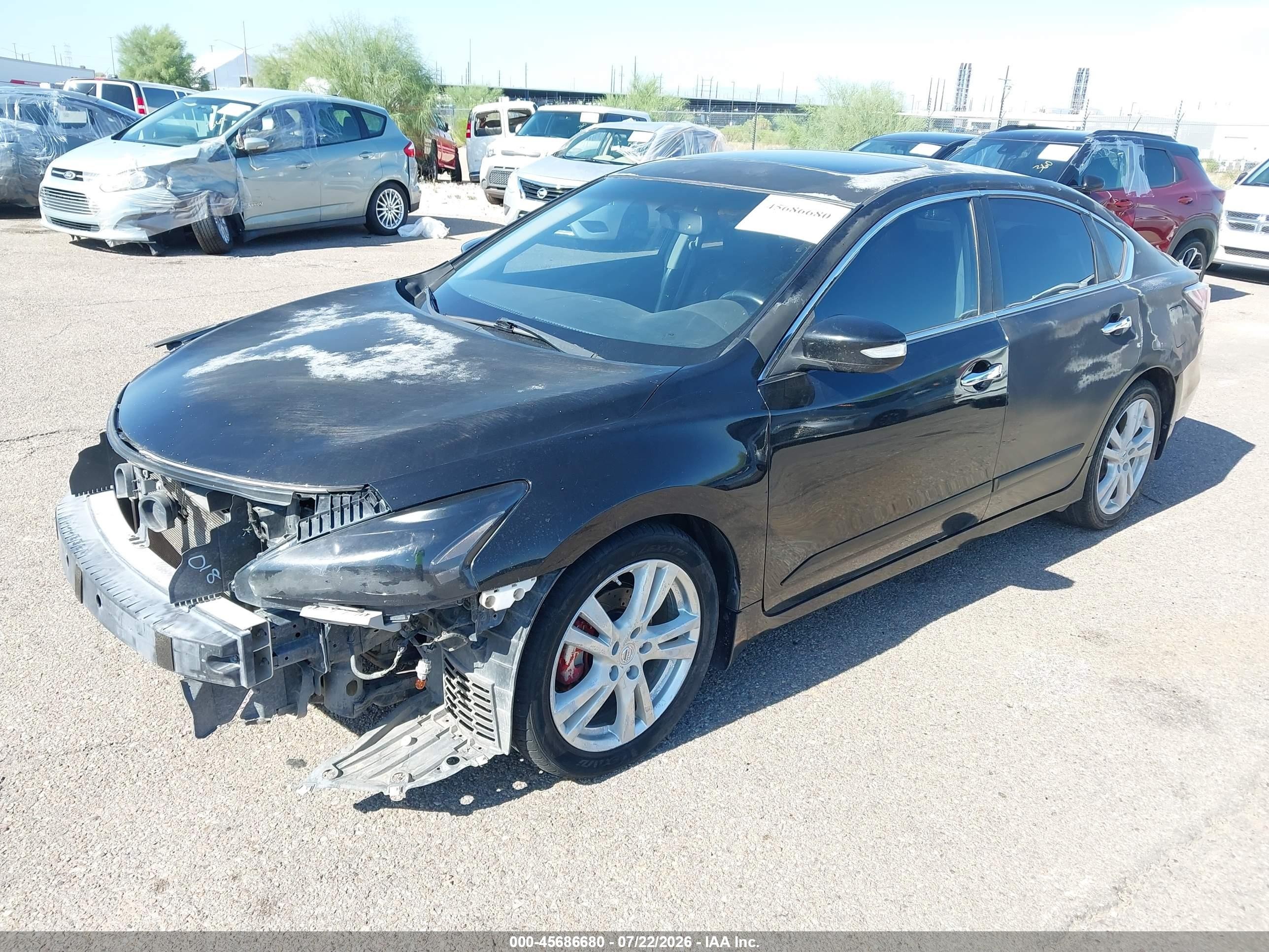 2014 Nissan Altima 3.5 Sl Black vin: 1N4BL3AP7EC414904