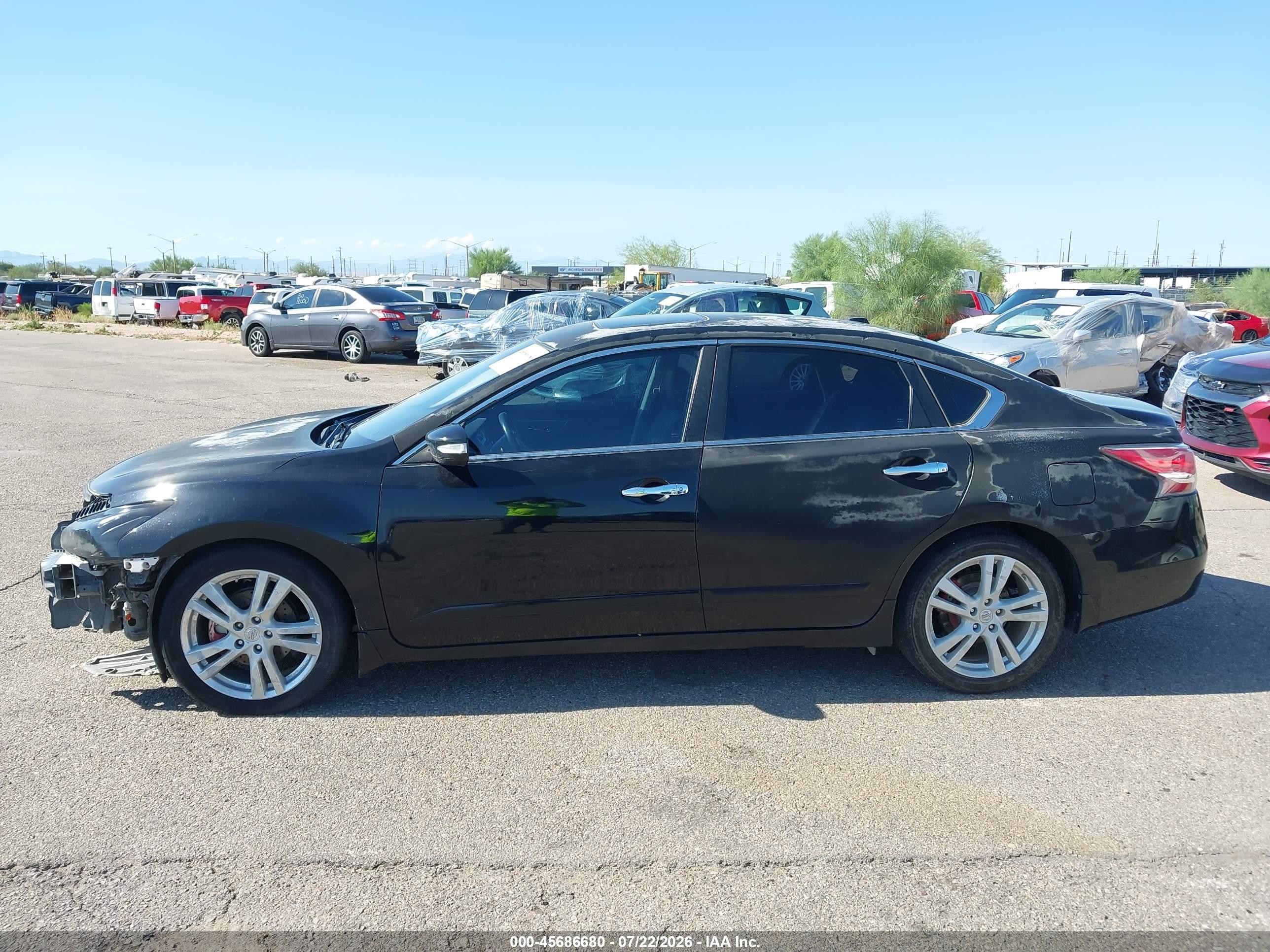 2014 Nissan Altima 3.5 Sl Black vin: 1N4BL3AP7EC414904