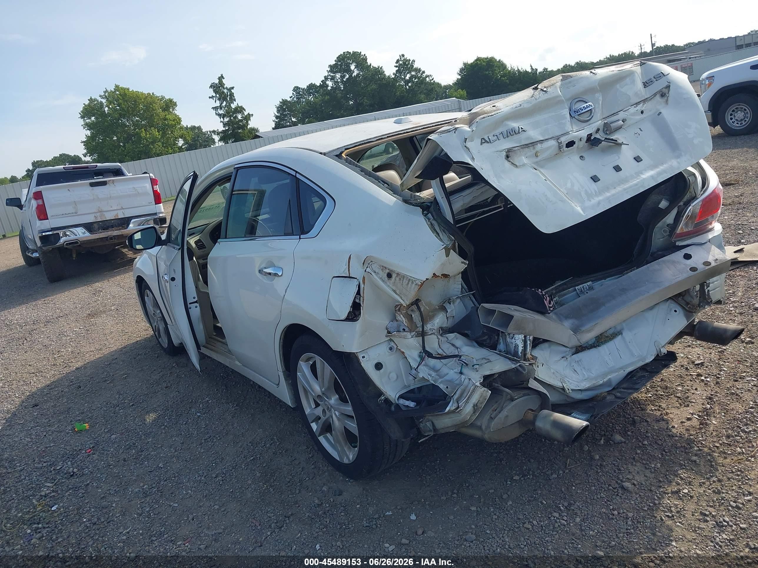 2014 Nissan Altima 3.5 Sl White vin: 1N4BL3AP7EN241809