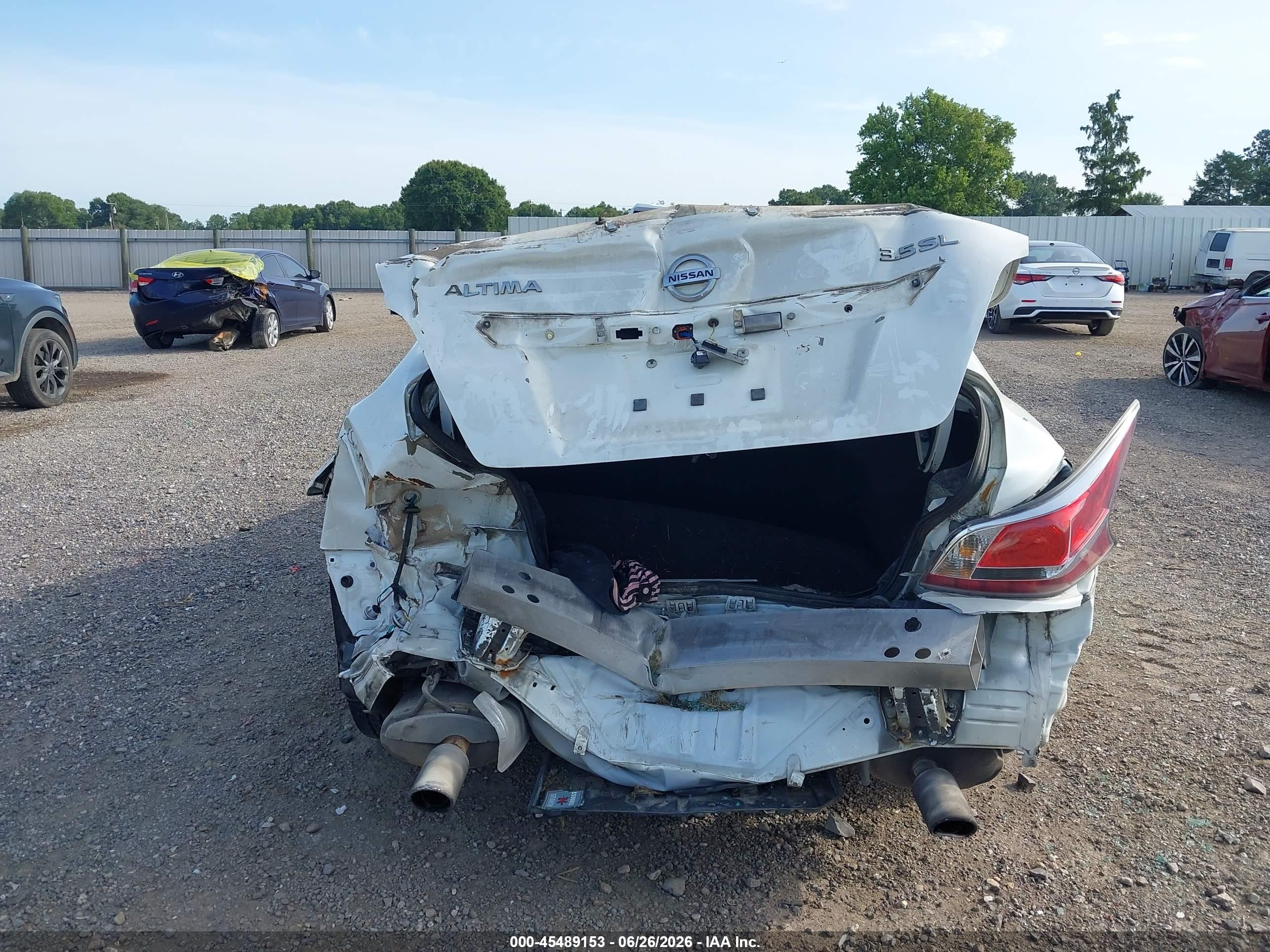 2014 Nissan Altima 3.5 Sl White vin: 1N4BL3AP7EN241809