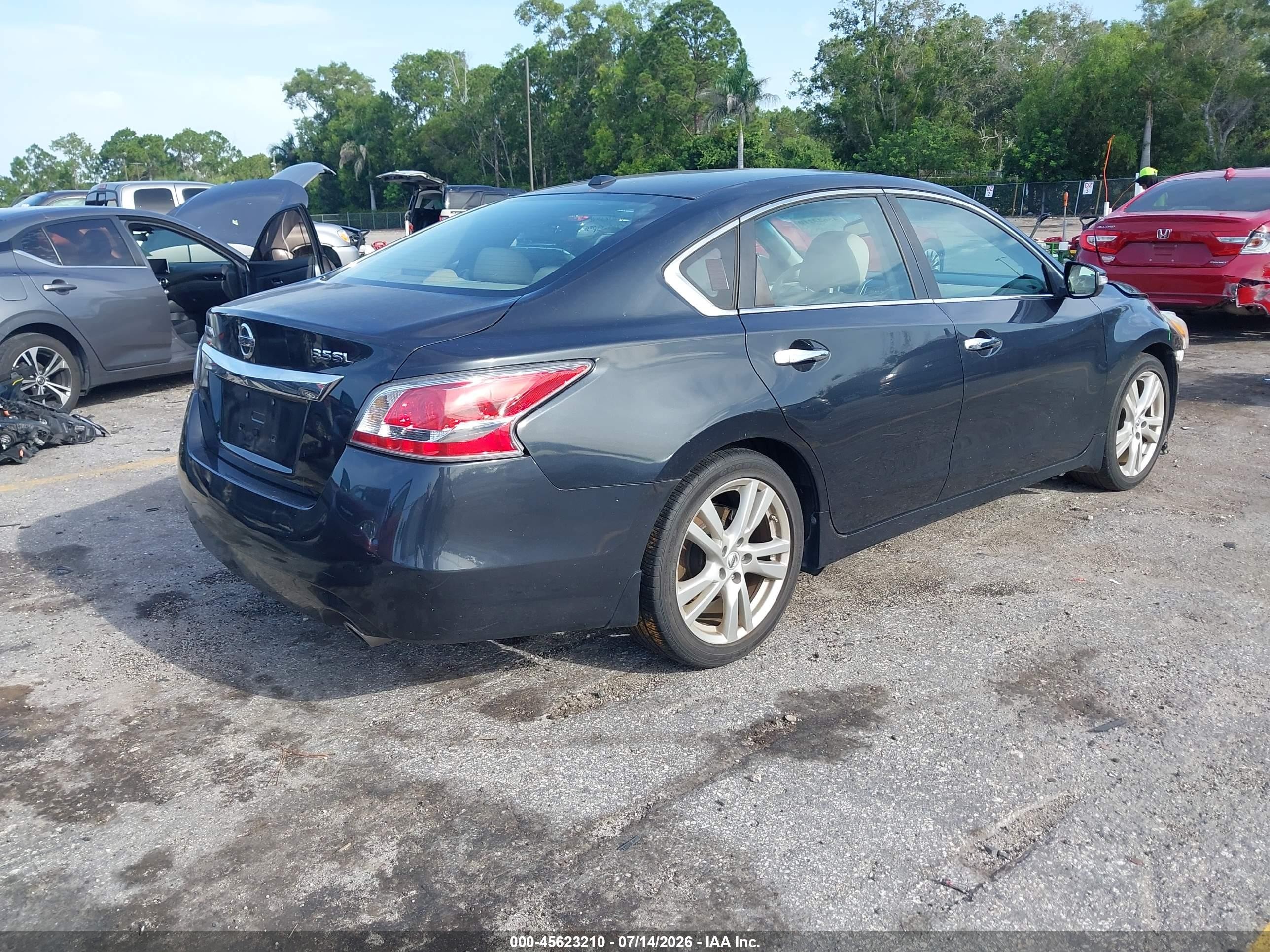 2015 Nissan Altima 3.5 Sl Gray vin: 1N4BL3AP7FC282454