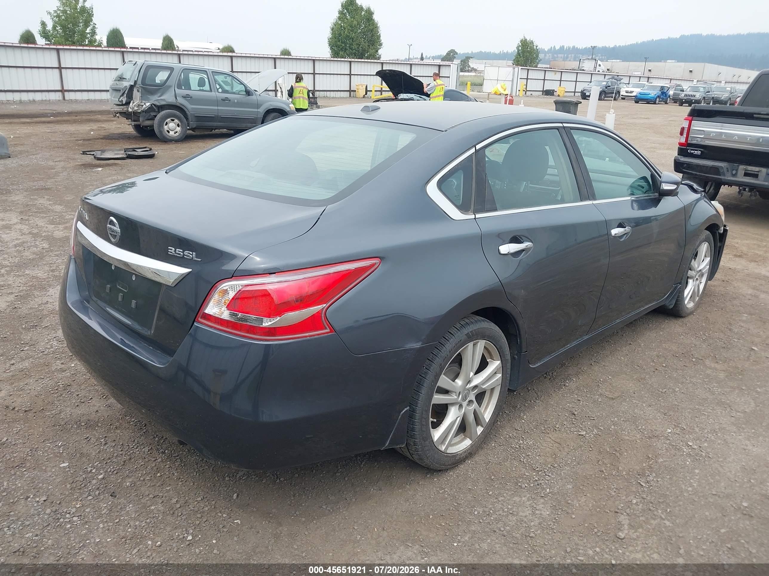2013 Nissan Altima 3.5 Sl Gray vin: 1N4BL3AP8DN520166