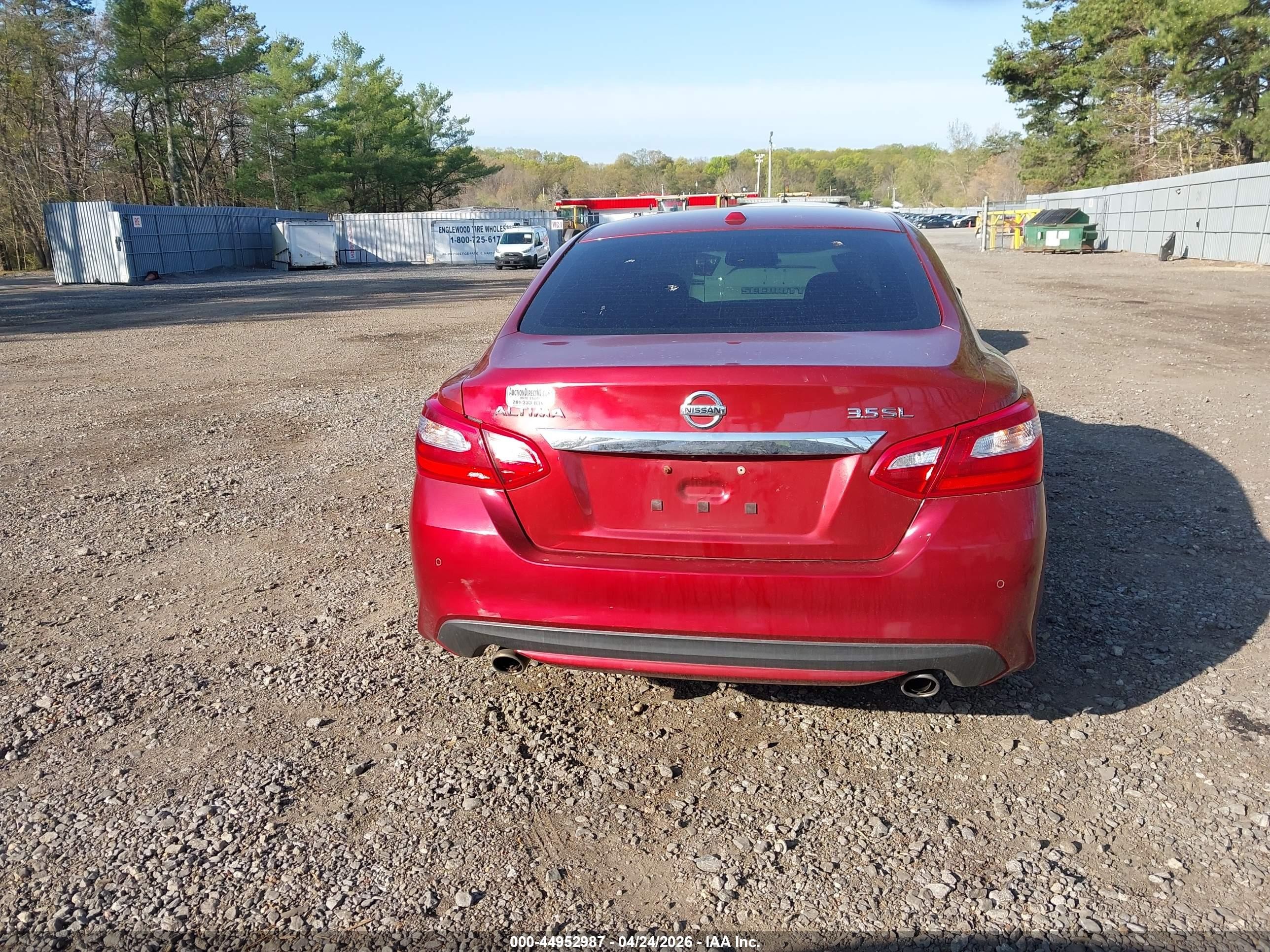 2016 Nissan Altima 3.5 Sl/3.5 Sr Красный vin: 1N4BL3AP8GC149882