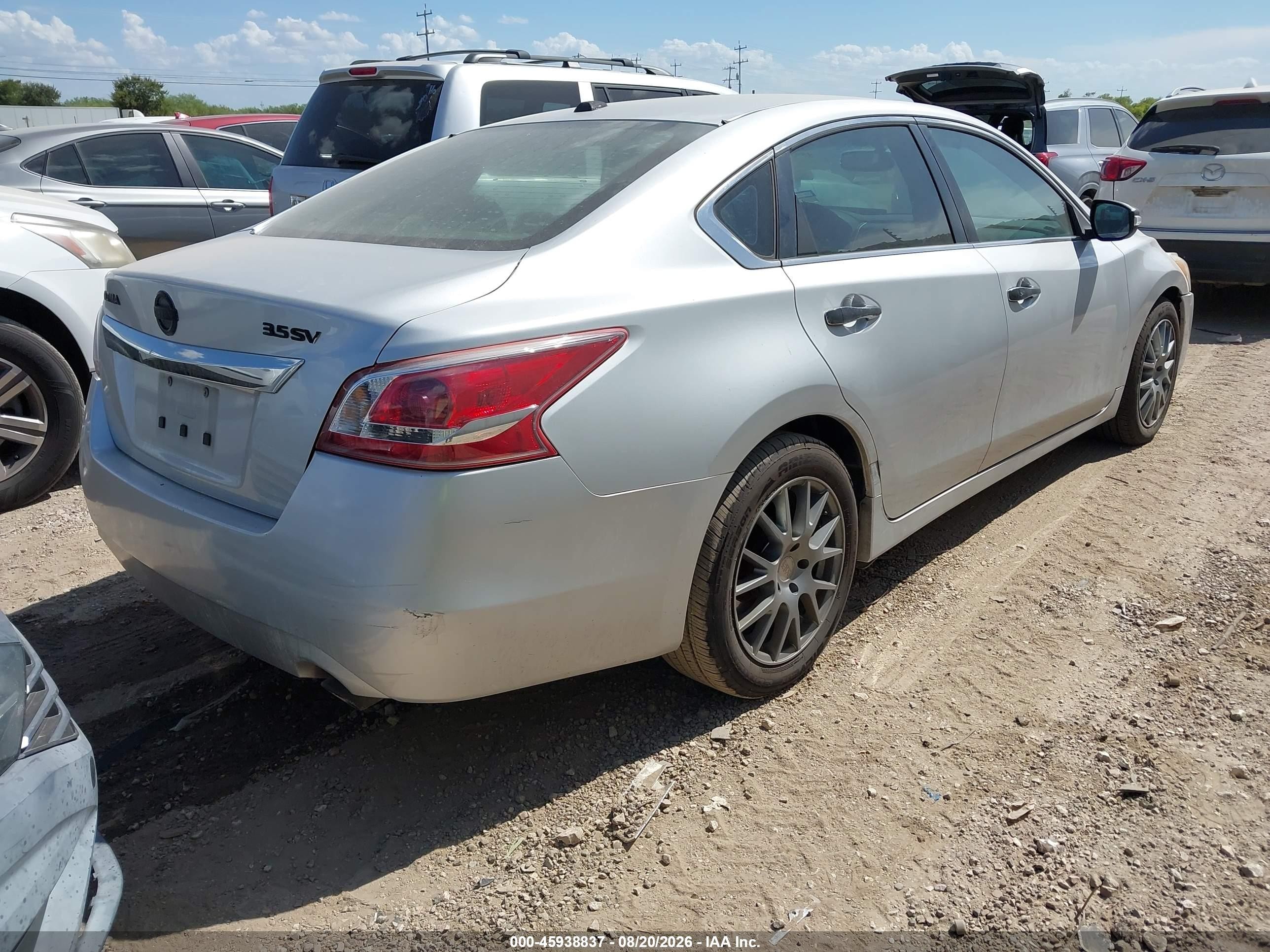 2013 Nissan Altima 3.5 Sv Silver vin: 1N4BL3AP9DC107748