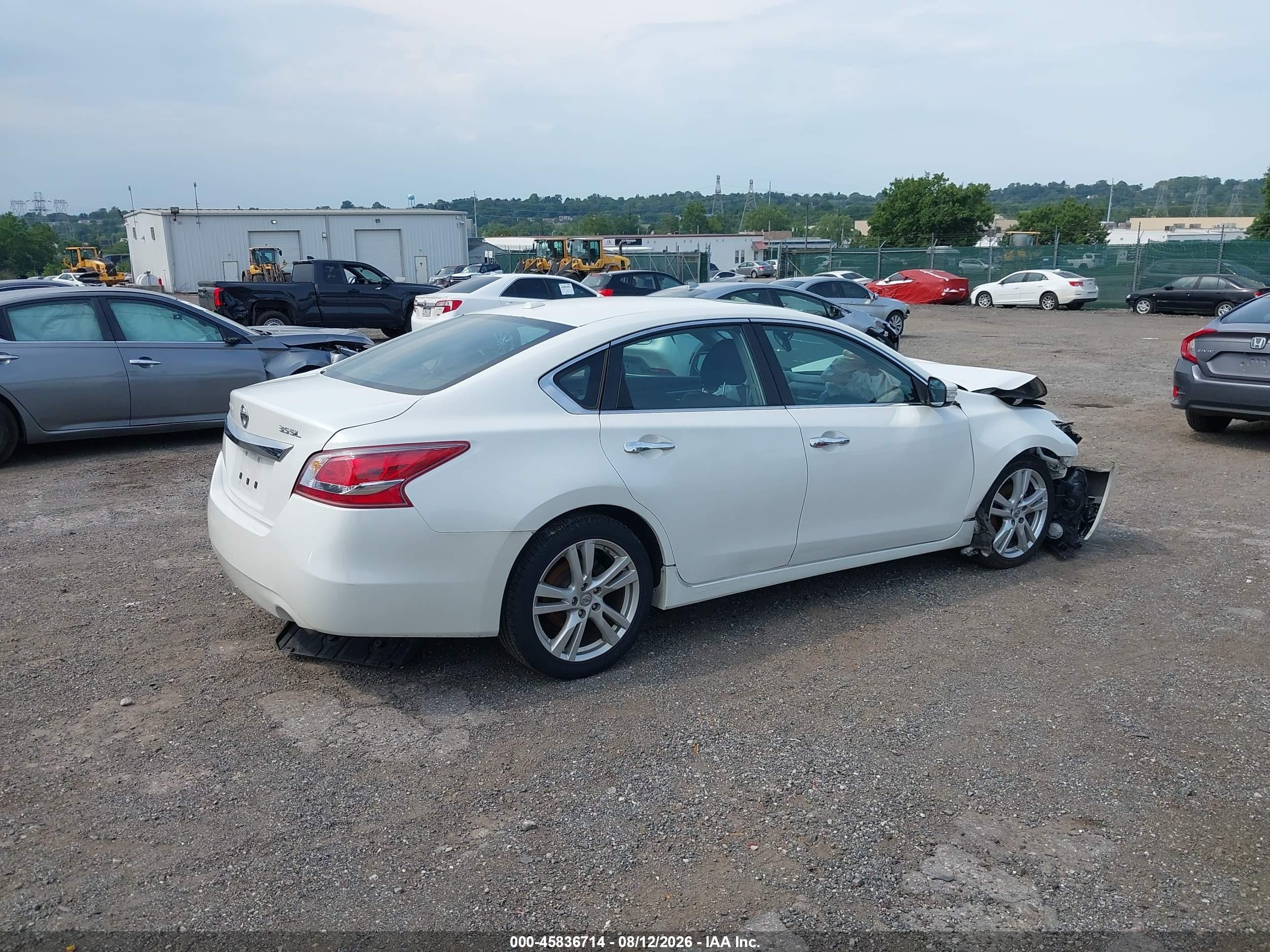 2013 Nissan Altima 3.5 Sl White vin: 1N4BL3AP9DC110603