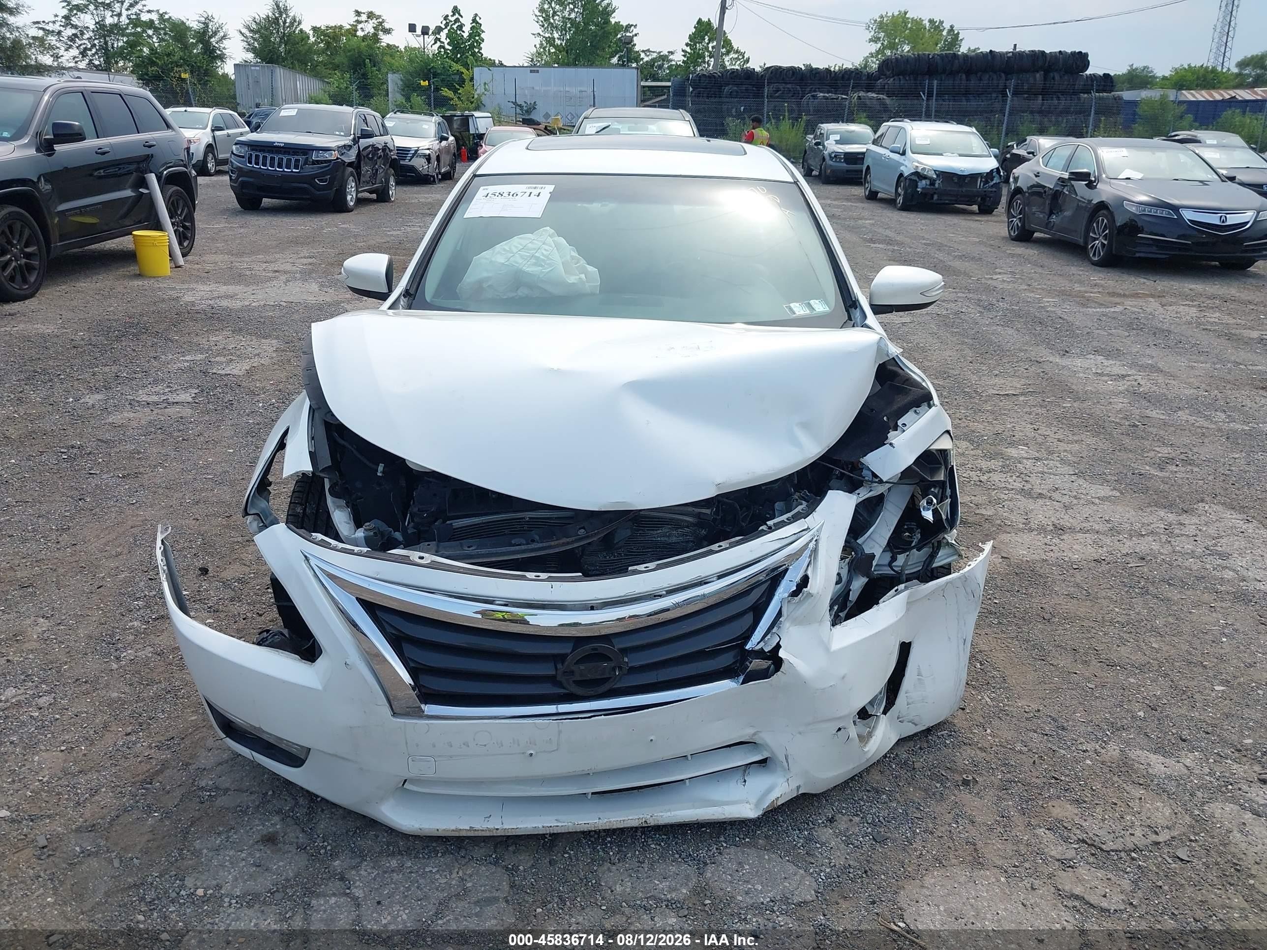 2013 Nissan Altima 3.5 Sl White vin: 1N4BL3AP9DC110603