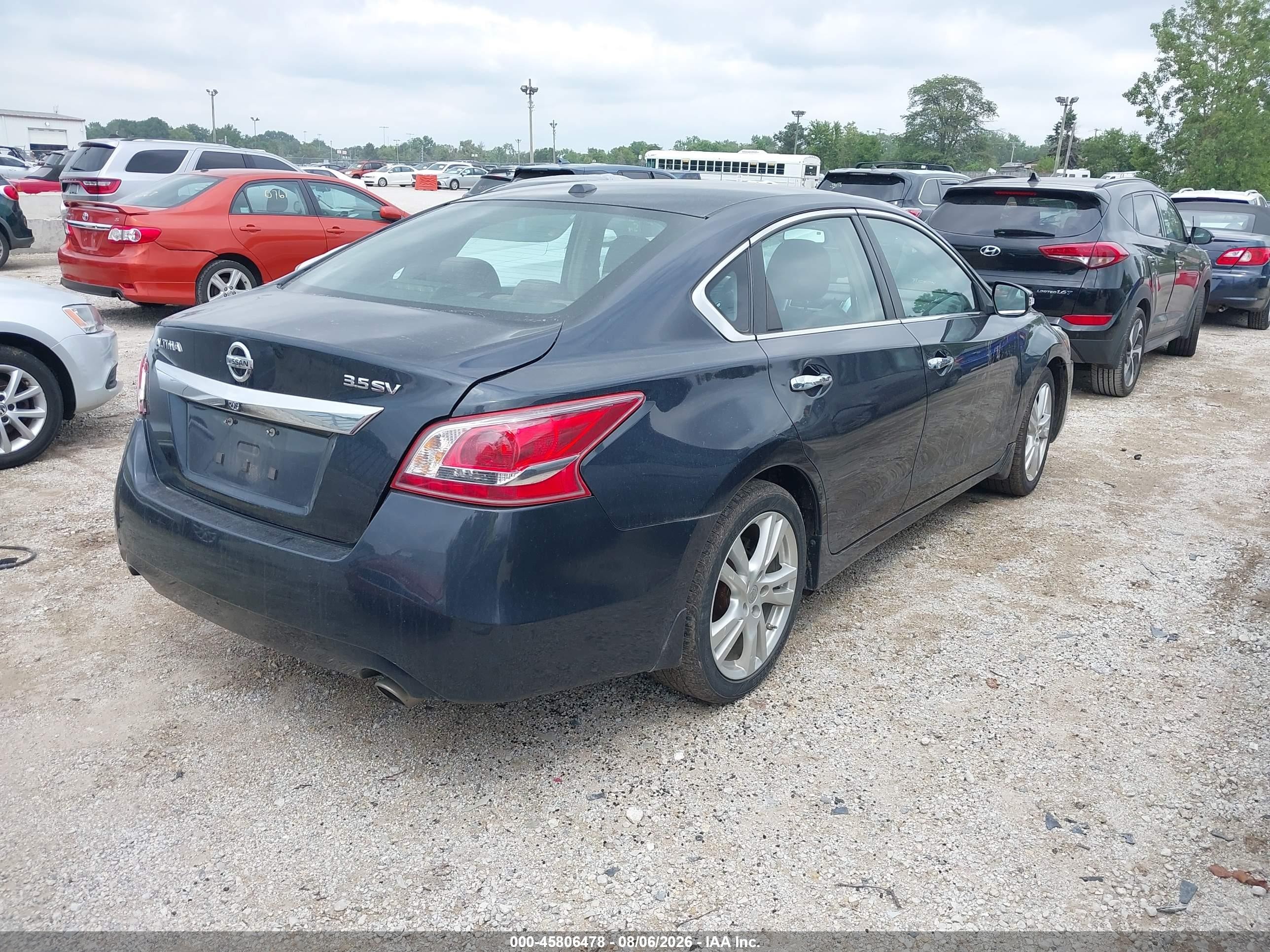 2013 Nissan Altima 3.5 Sv Blue vin: 1N4BL3AP9DC203153