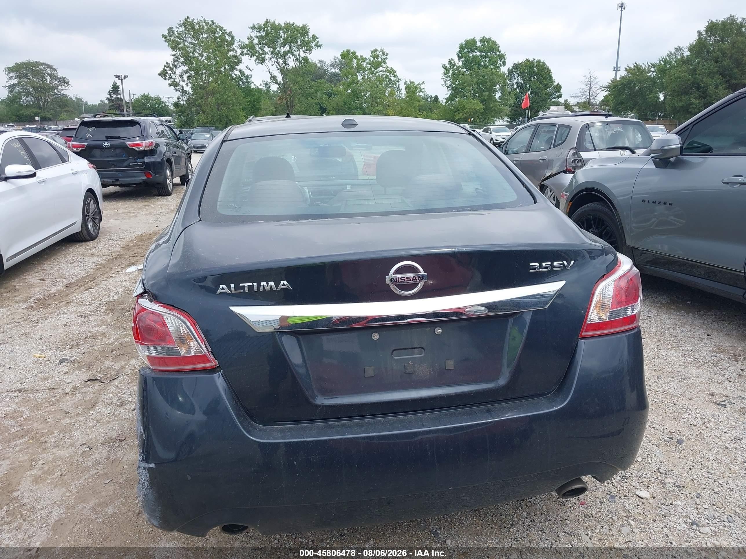 2013 Nissan Altima 3.5 Sv Blue vin: 1N4BL3AP9DC203153