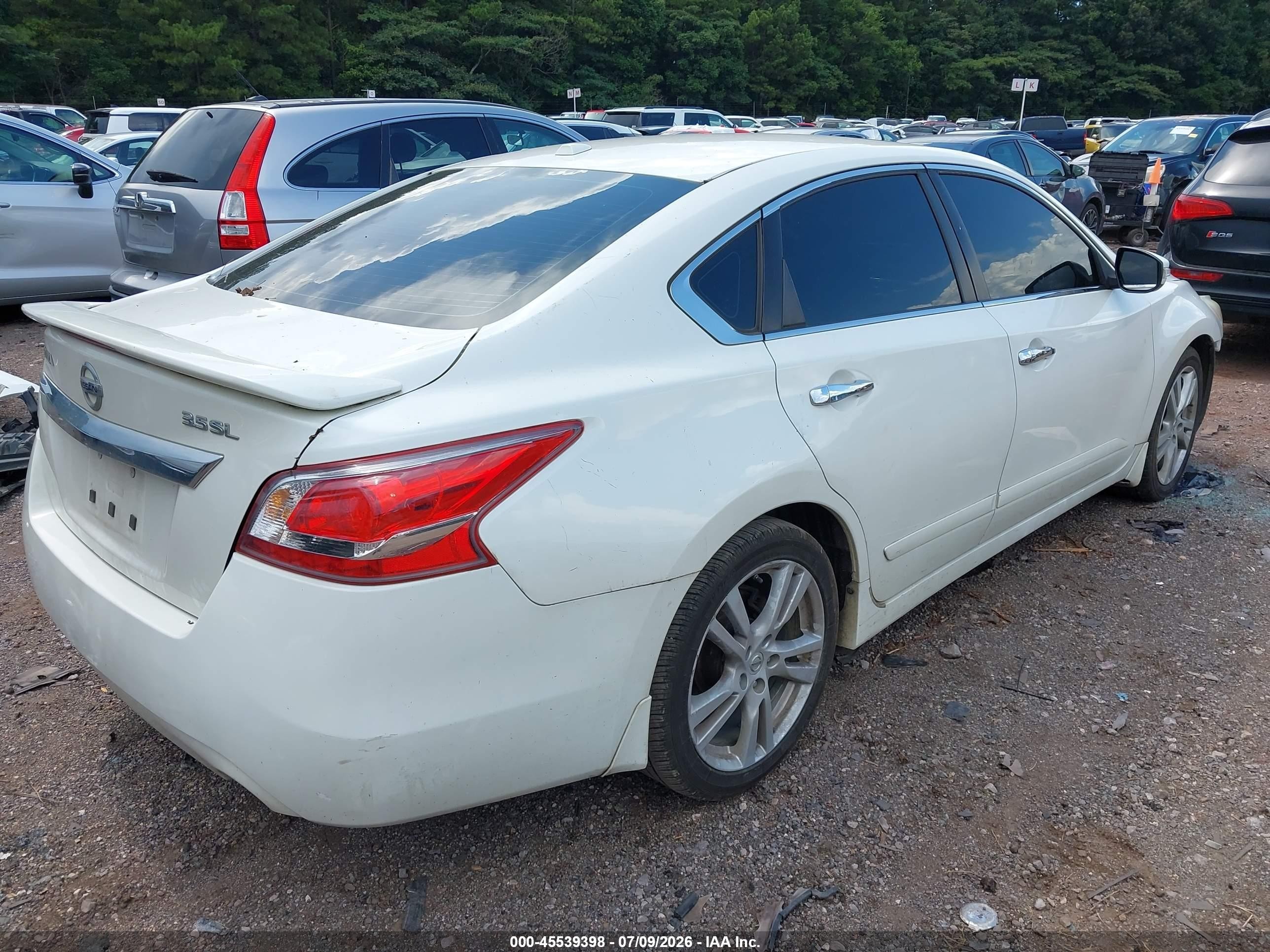 2013 Nissan Altima 3.5 Sl White vin: 1N4BL3AP9DC908552