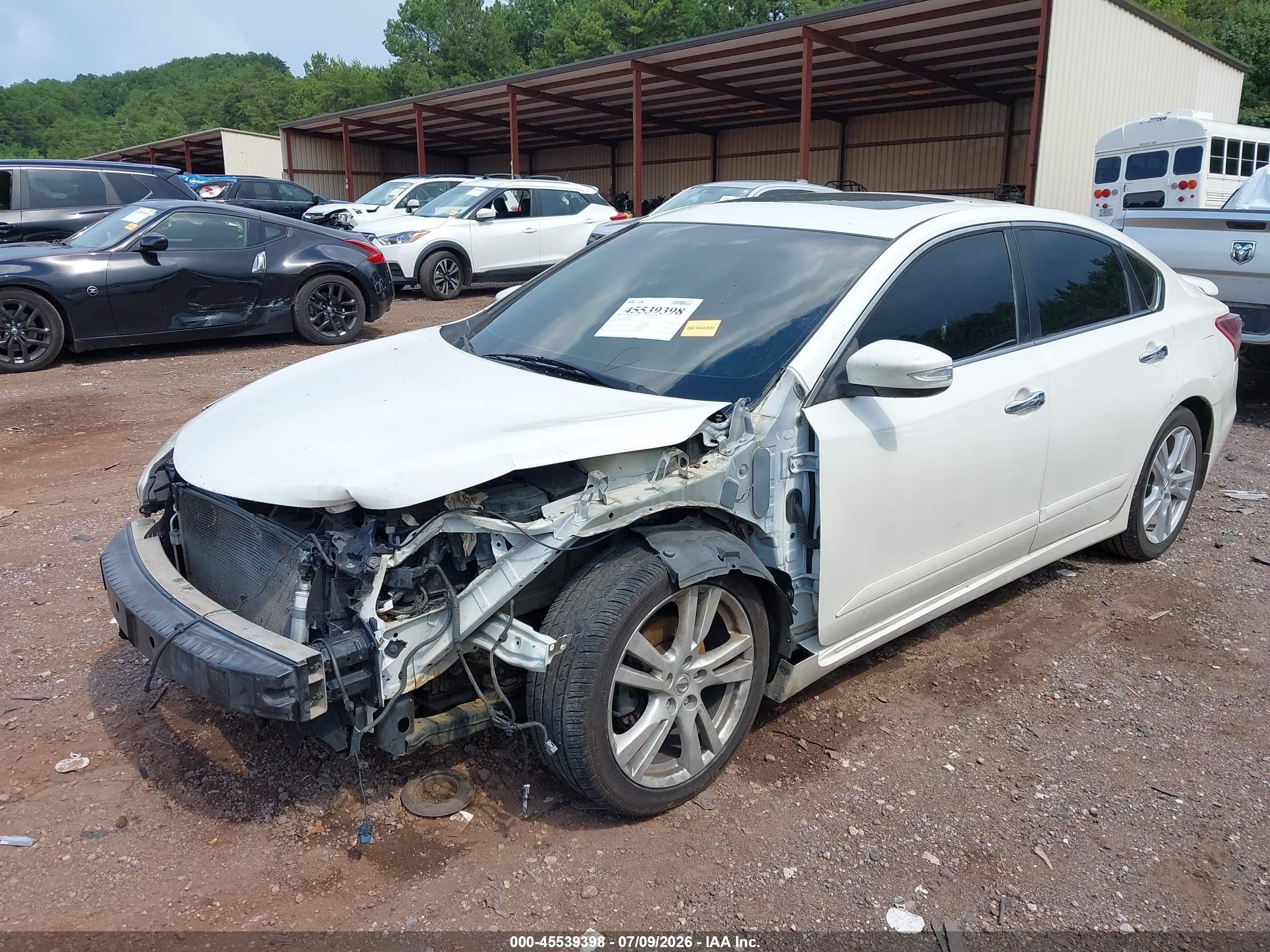 2013 Nissan Altima 3.5 Sl White vin: 1N4BL3AP9DC908552