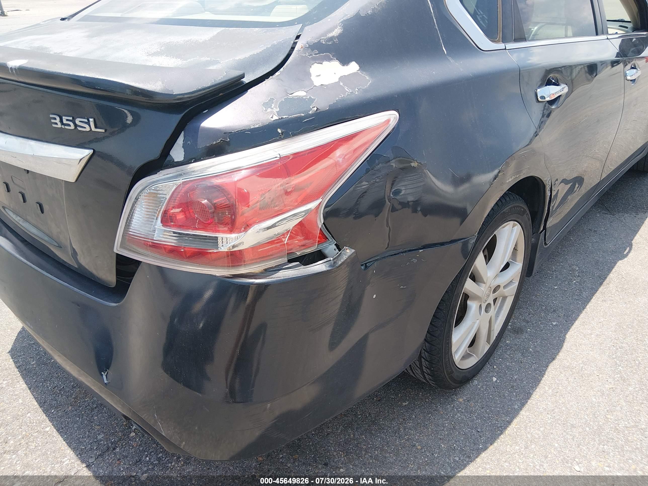 2013 Nissan Altima 3.5 Sl Blue vin: 1N4BL3AP9DN427057