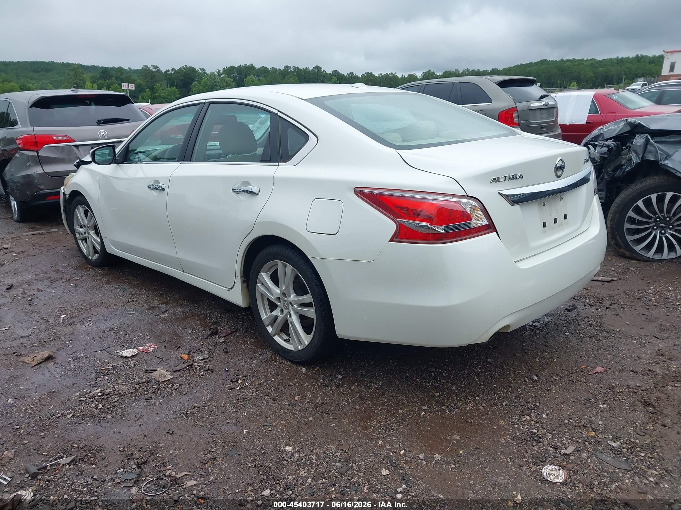2013 Nissan Altima 3.5 Sl White vin: 1N4BL3AP9DN439354