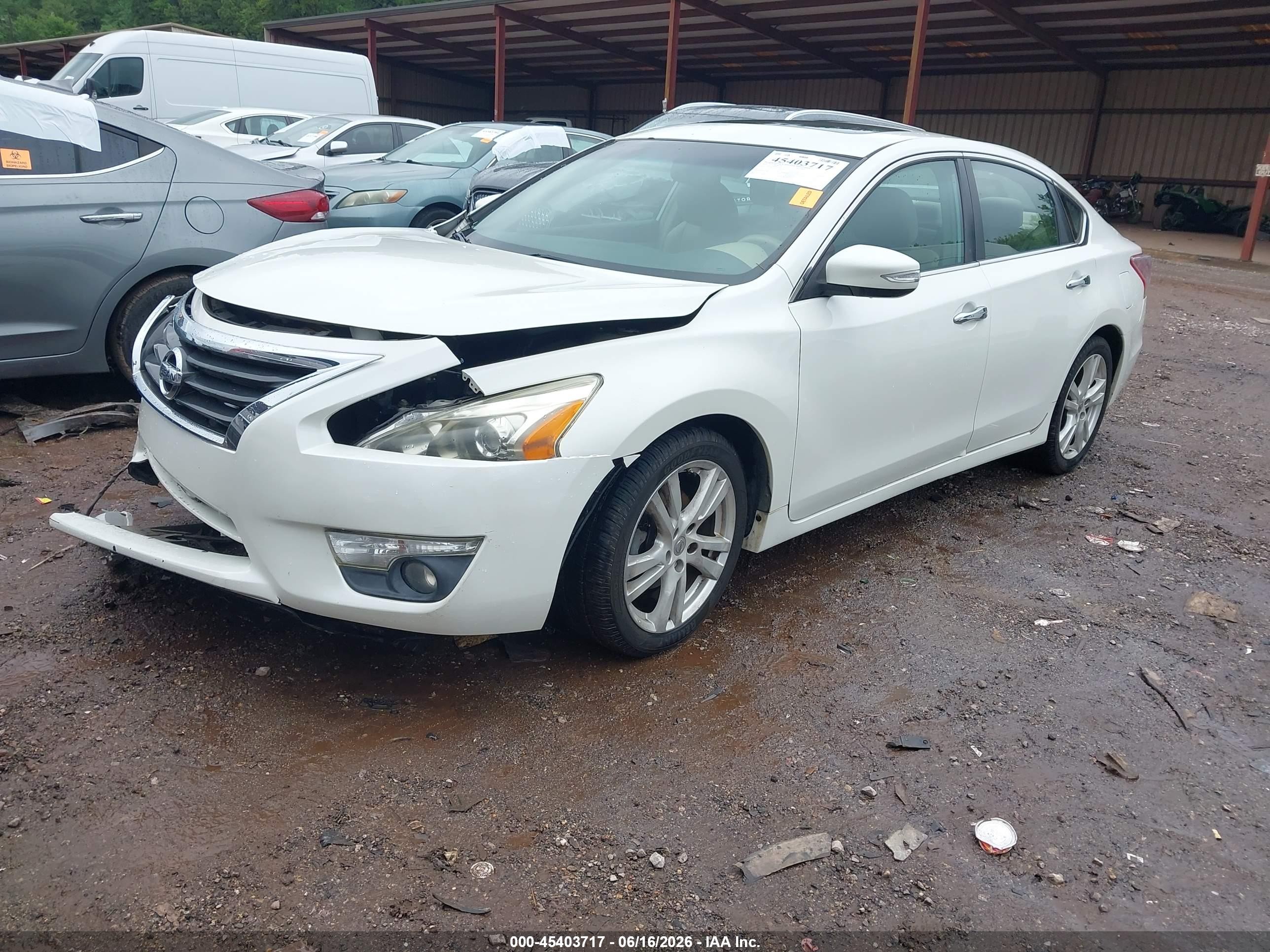 2013 Nissan Altima 3.5 Sl White vin: 1N4BL3AP9DN439354
