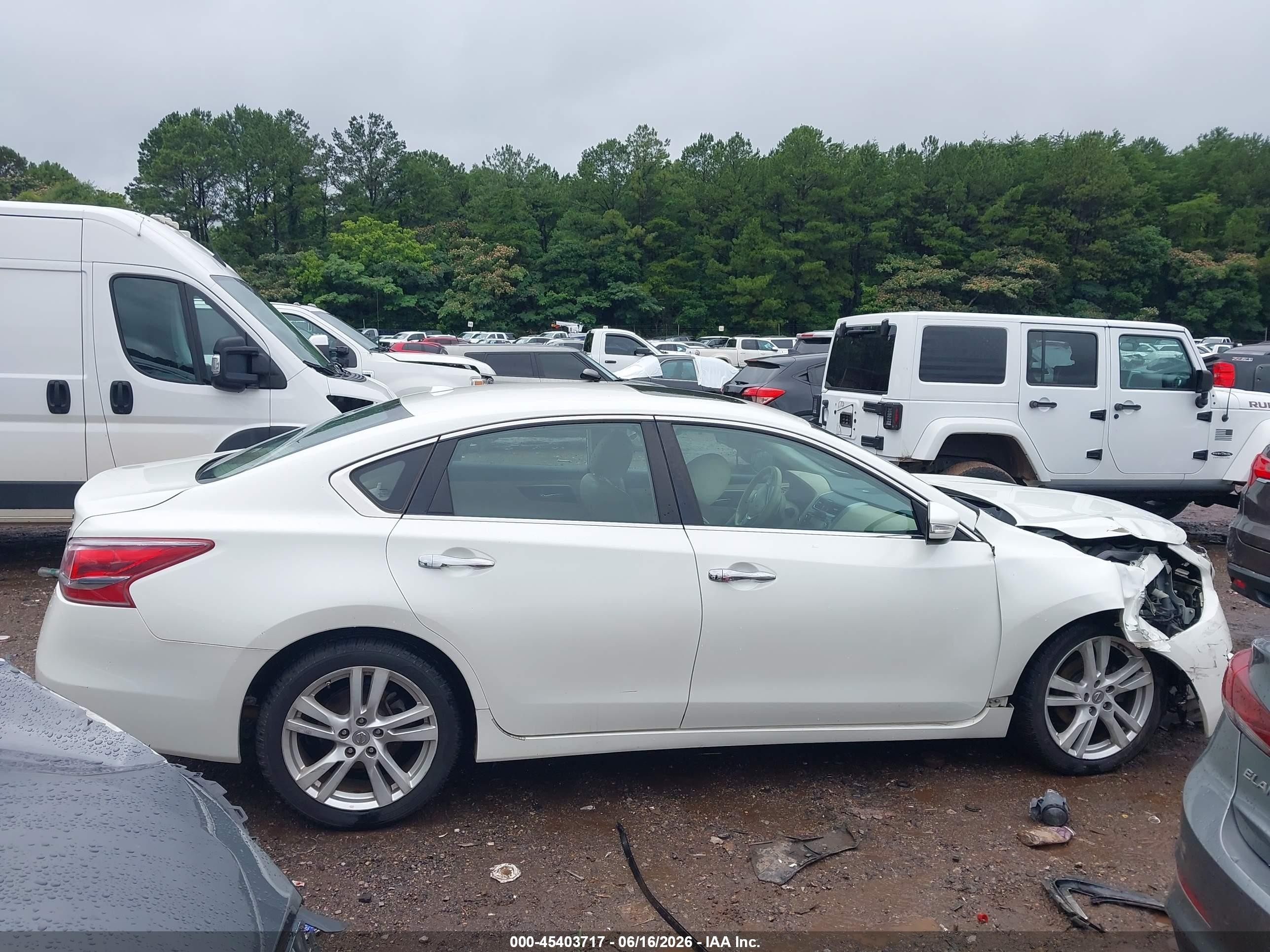 2013 Nissan Altima 3.5 Sl White vin: 1N4BL3AP9DN439354