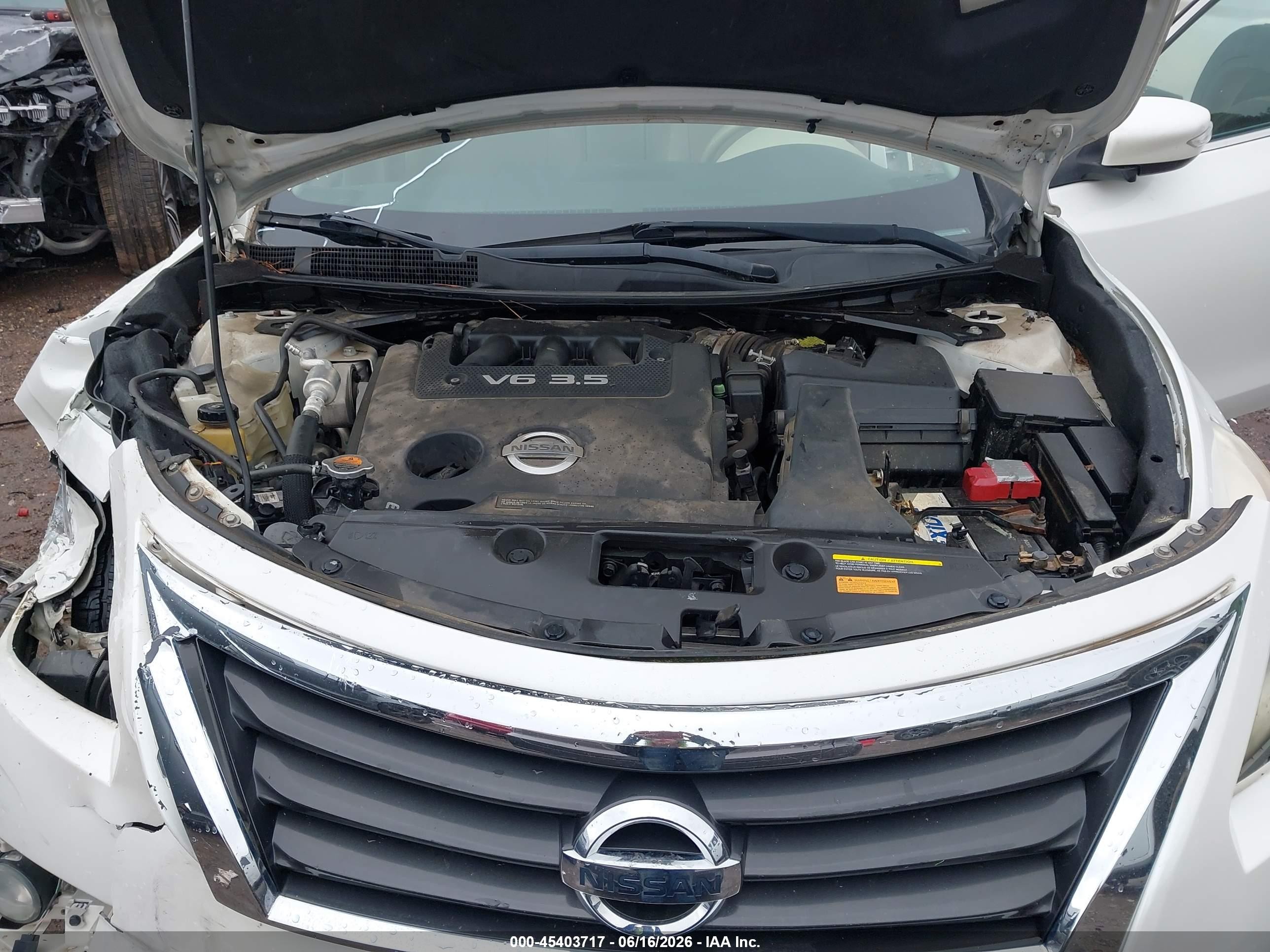 2013 Nissan Altima 3.5 Sl White vin: 1N4BL3AP9DN439354
