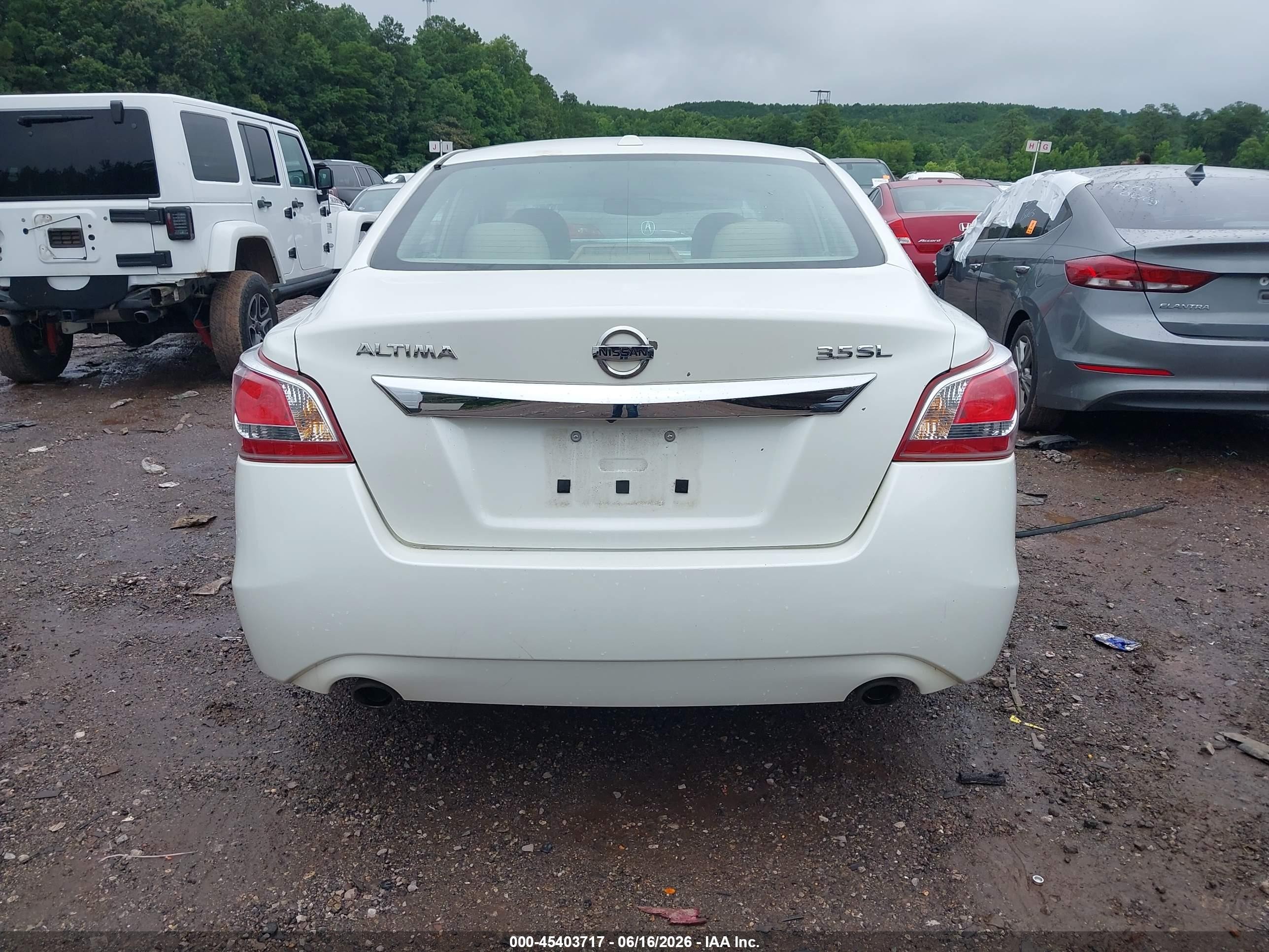 2013 Nissan Altima 3.5 Sl White vin: 1N4BL3AP9DN439354