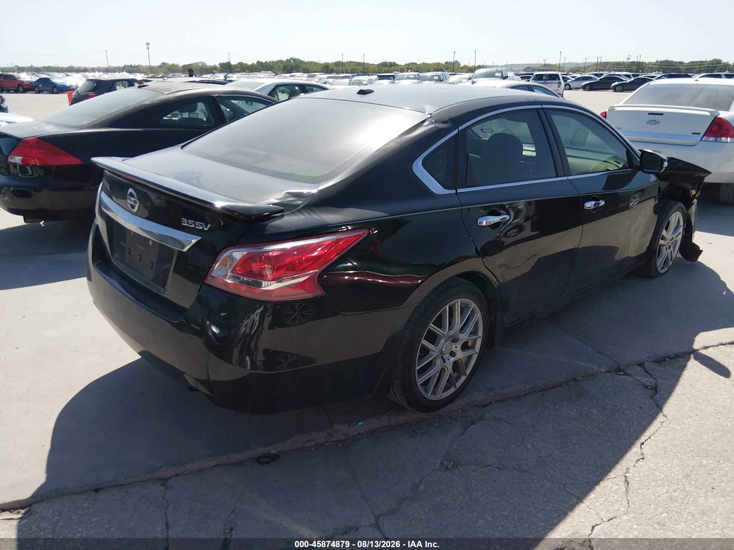 2013 Nissan Altima 3.5 Sv Black vin: 1N4BL3AP9DN464674