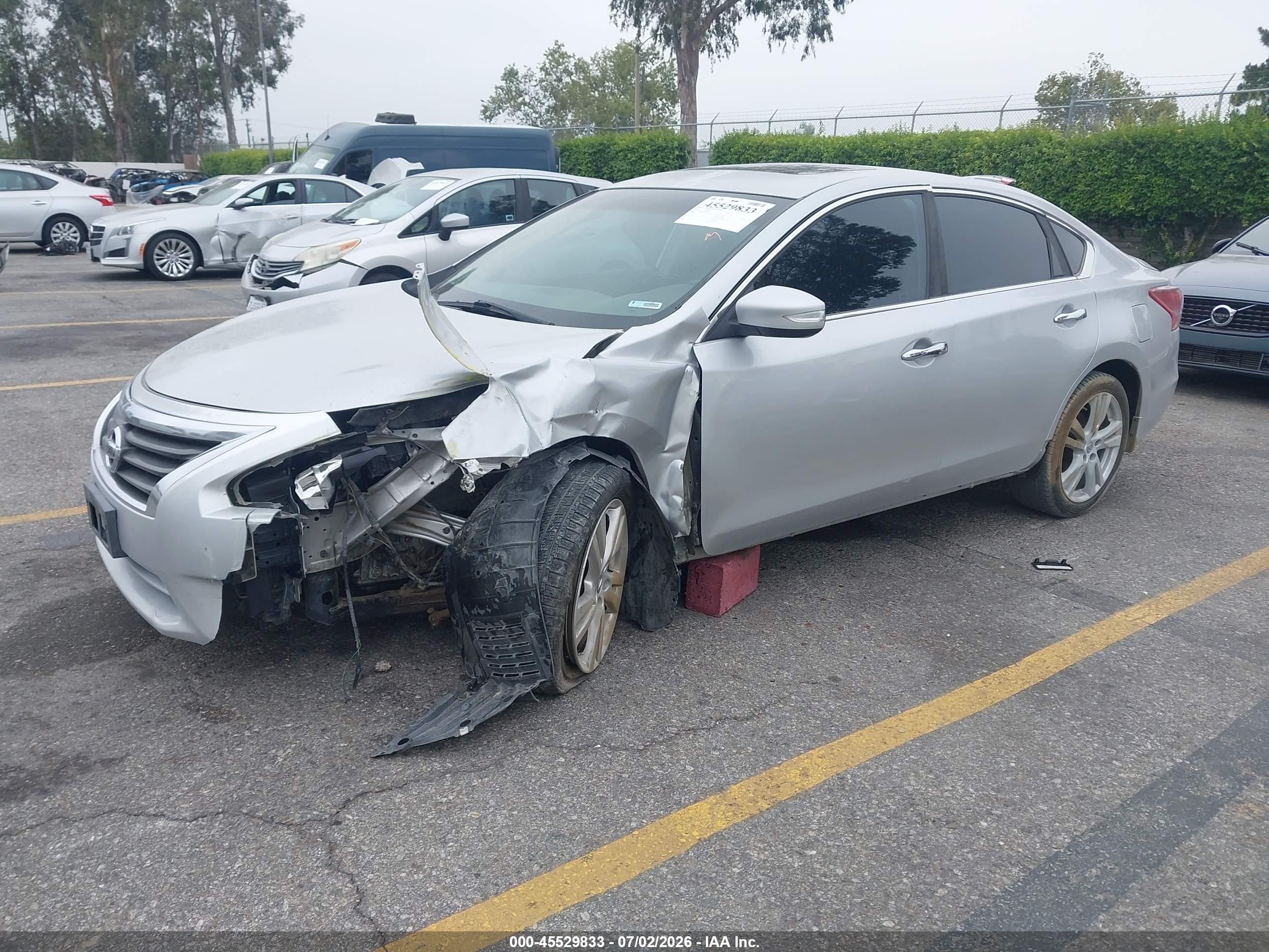 2013 Nissan Altima 3.5 Sv Серебряный vin: 1N4BL3AP9DN485024