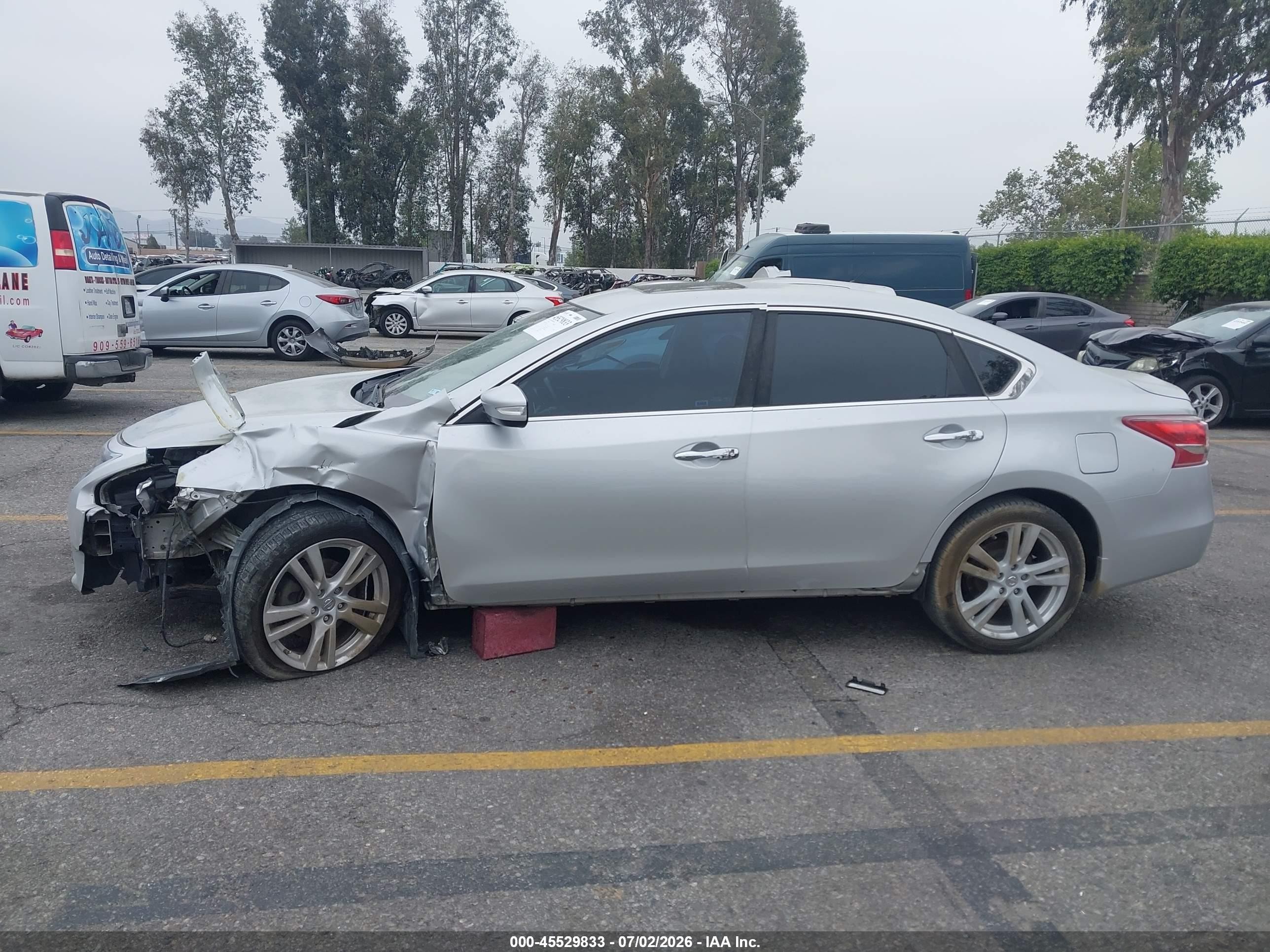 2013 Nissan Altima 3.5 Sv Серебряный vin: 1N4BL3AP9DN485024