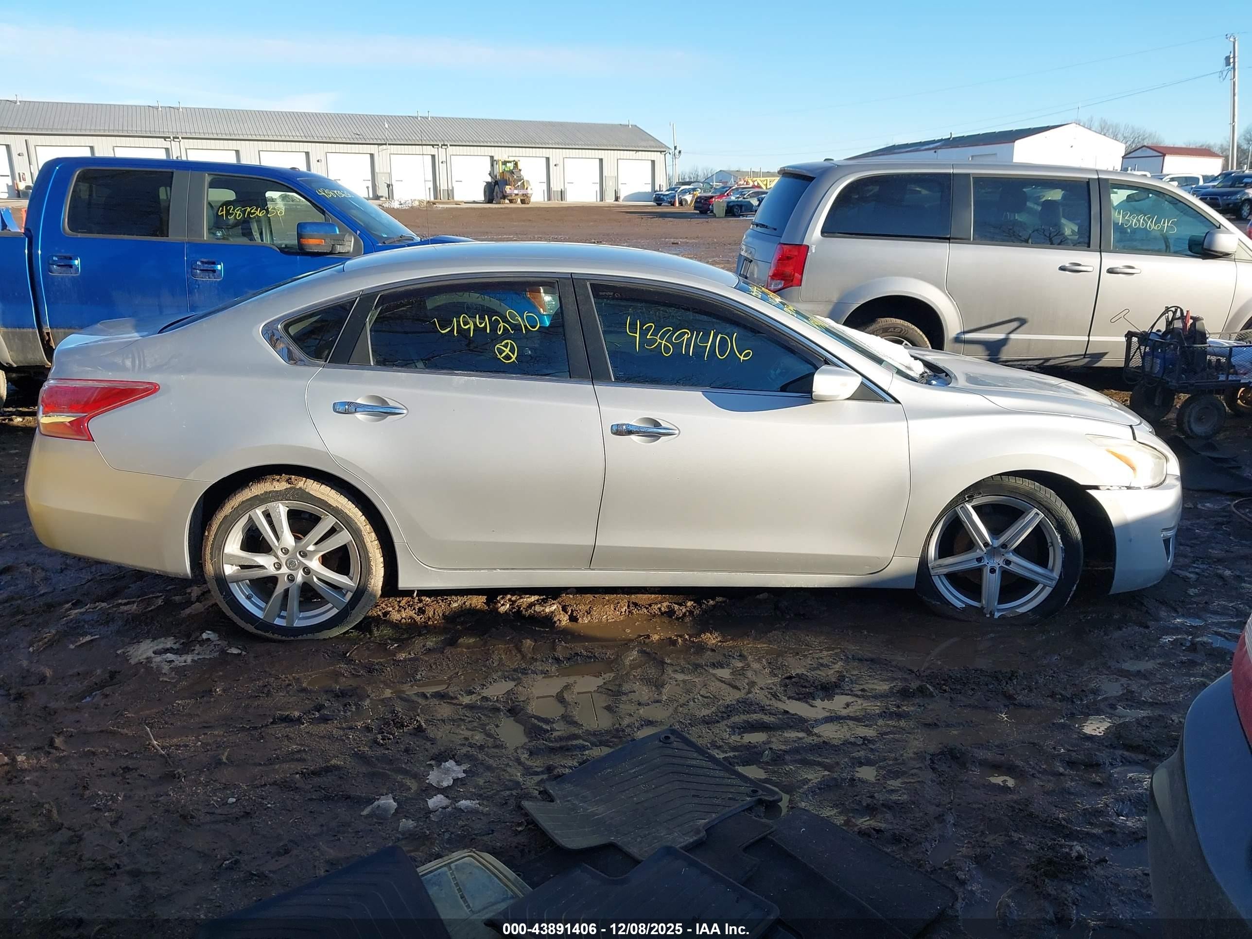 2013 Nissan Altima 3.5 S Silver vin: 1N4BL3AP9DN494290