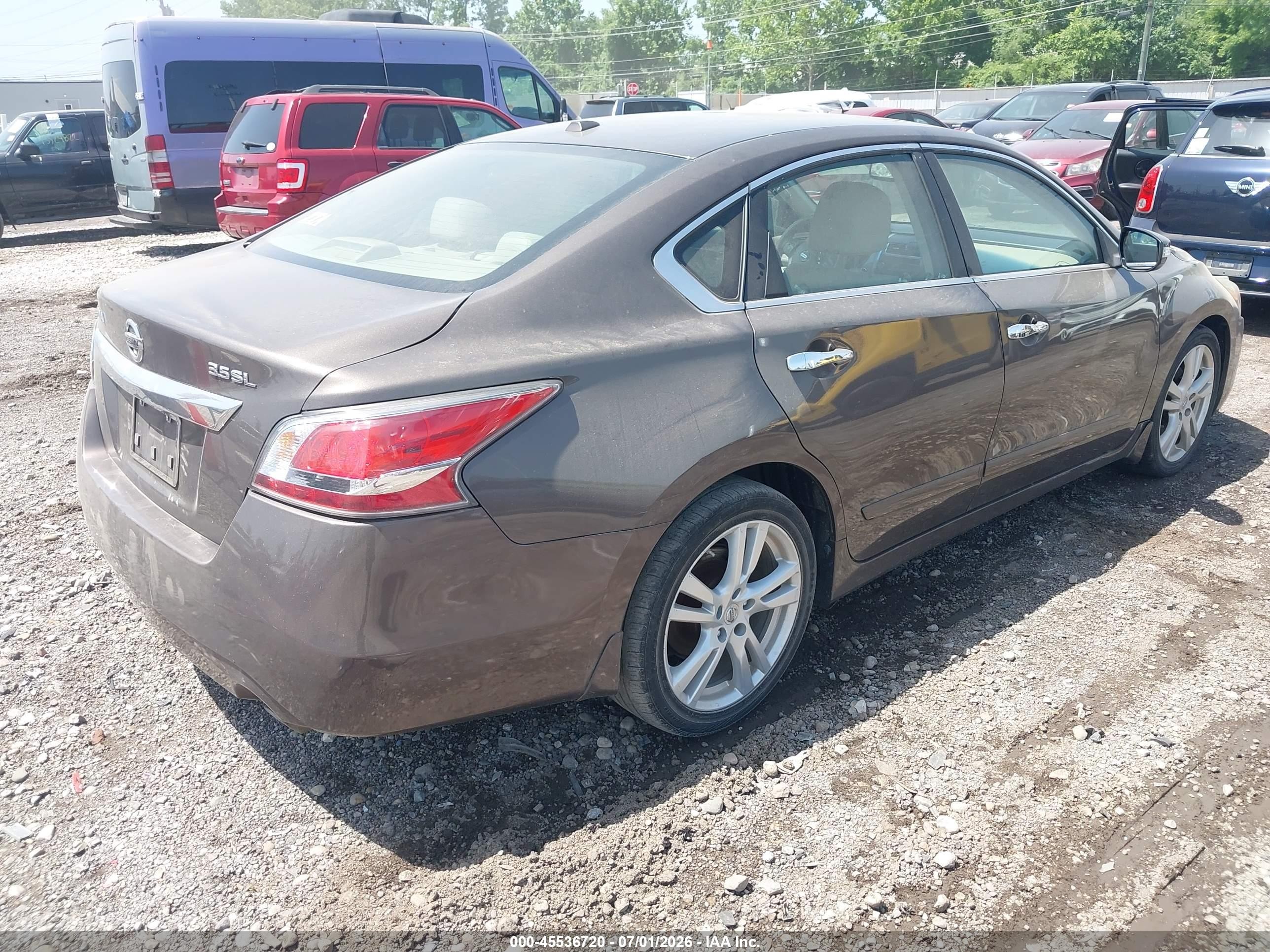 2015 Nissan Altima 3.5 Sl Brown vin: 1N4BL3AP9FC113066