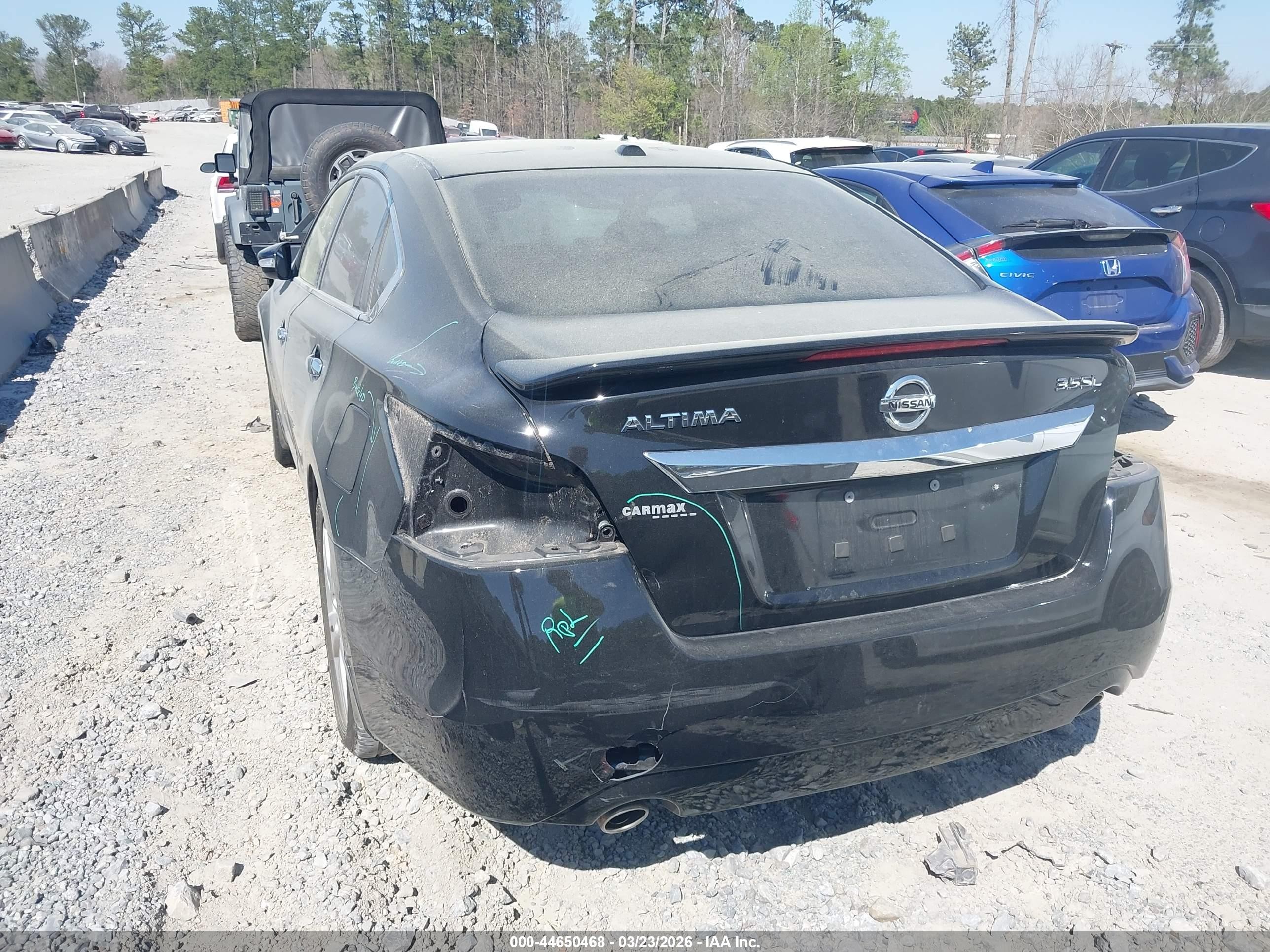 2015 Nissan Altima 3.5 Sl Black vin: 1N4BL3AP9FC122513