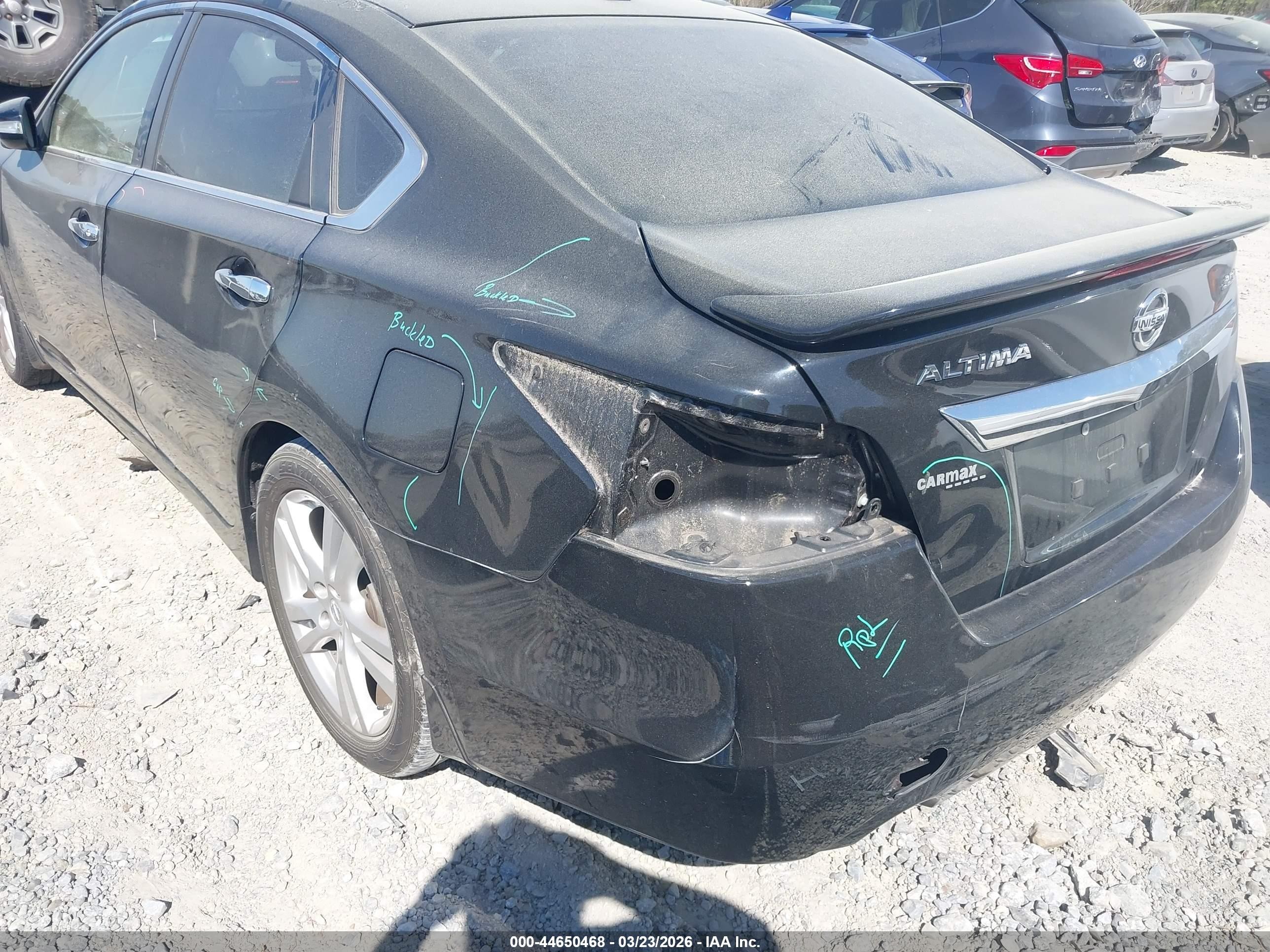 2015 Nissan Altima 3.5 Sl Black vin: 1N4BL3AP9FC122513