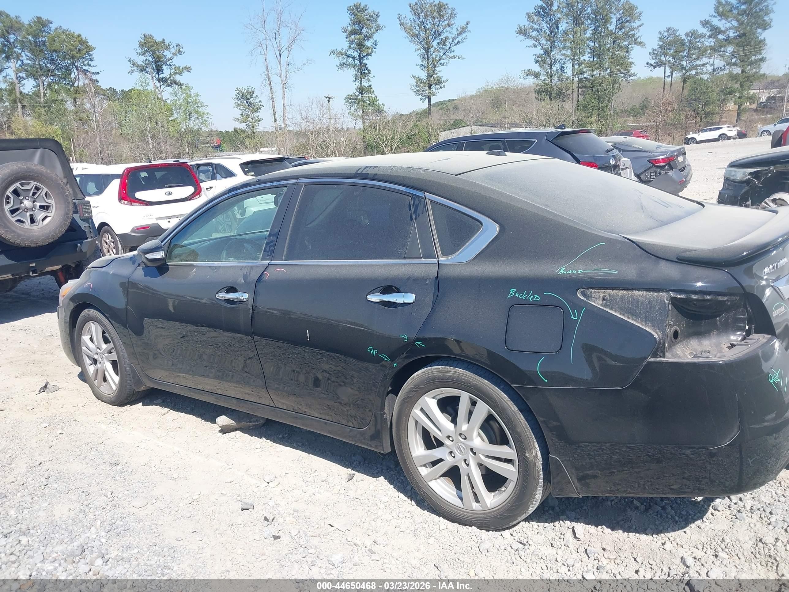 2015 Nissan Altima 3.5 Sl Black vin: 1N4BL3AP9FC122513