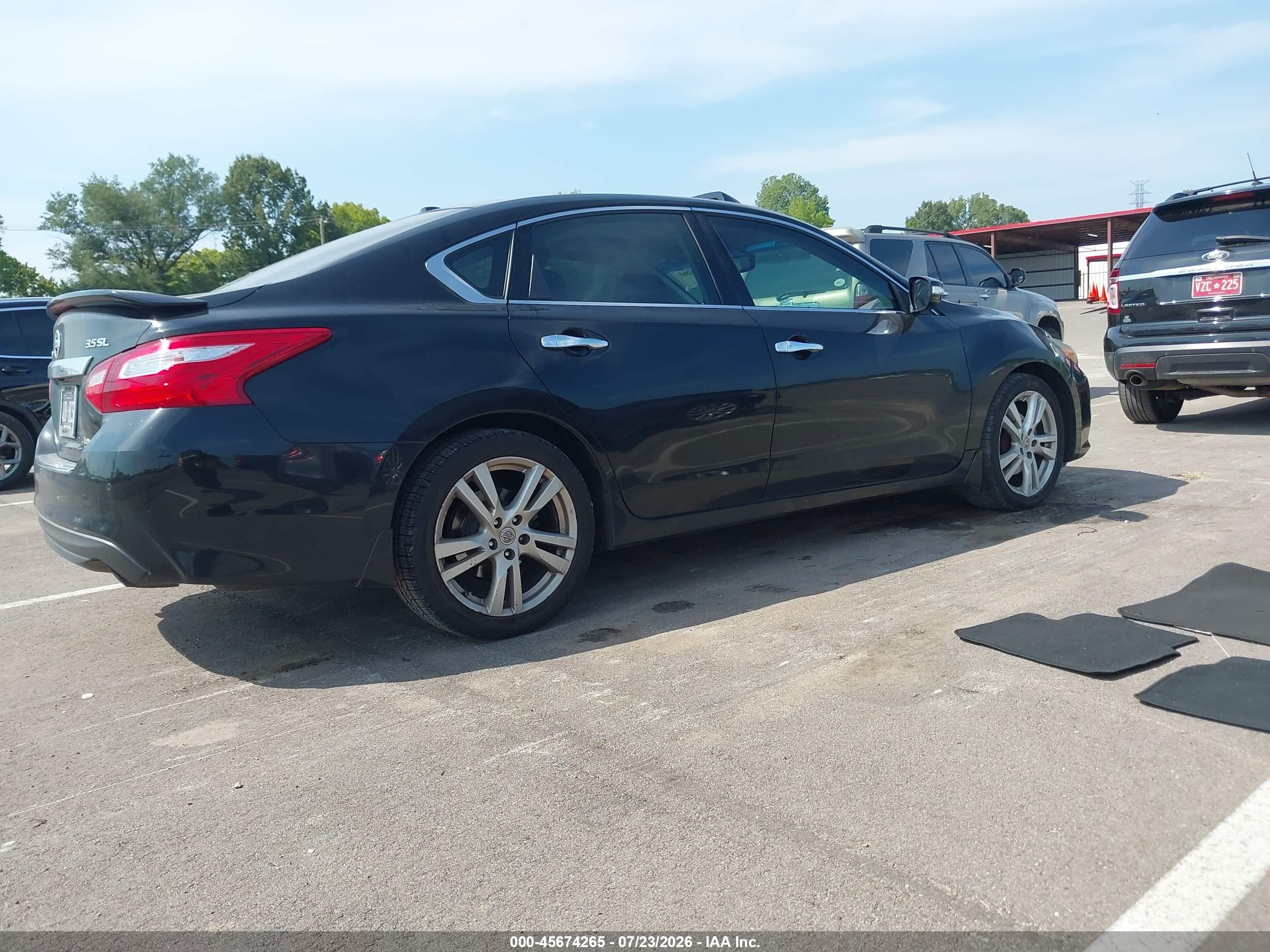 2016 Nissan Altima 3.5 Sl Black vin: 1N4BL3AP9GC185810