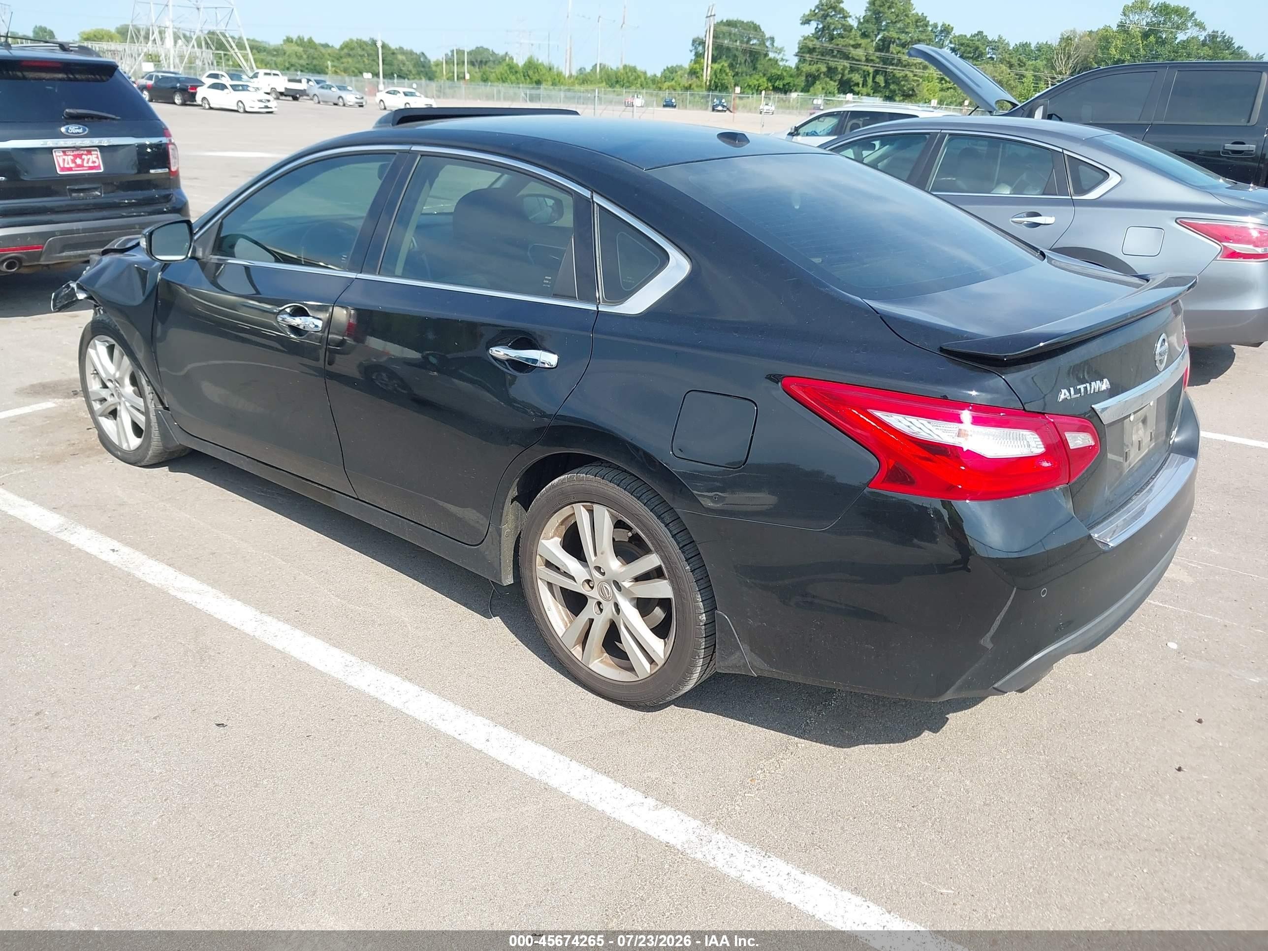 2016 Nissan Altima 3.5 Sl Black vin: 1N4BL3AP9GC185810