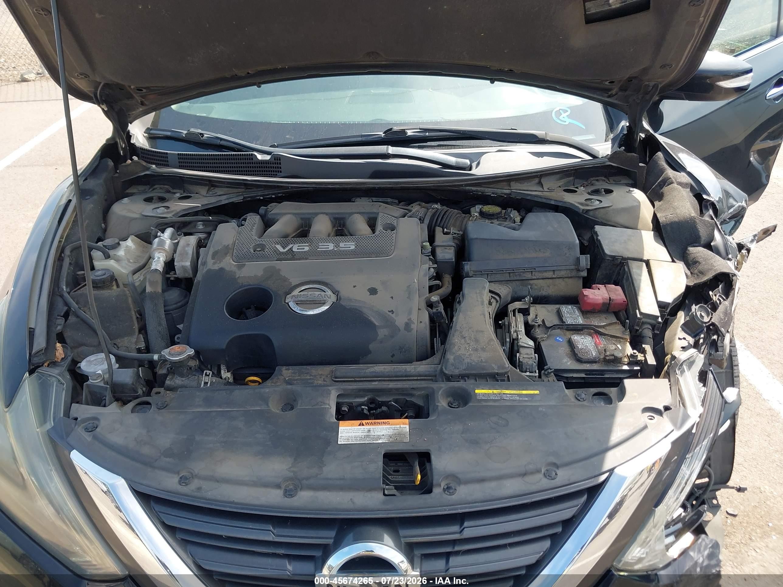 2016 Nissan Altima 3.5 Sl Black vin: 1N4BL3AP9GC185810