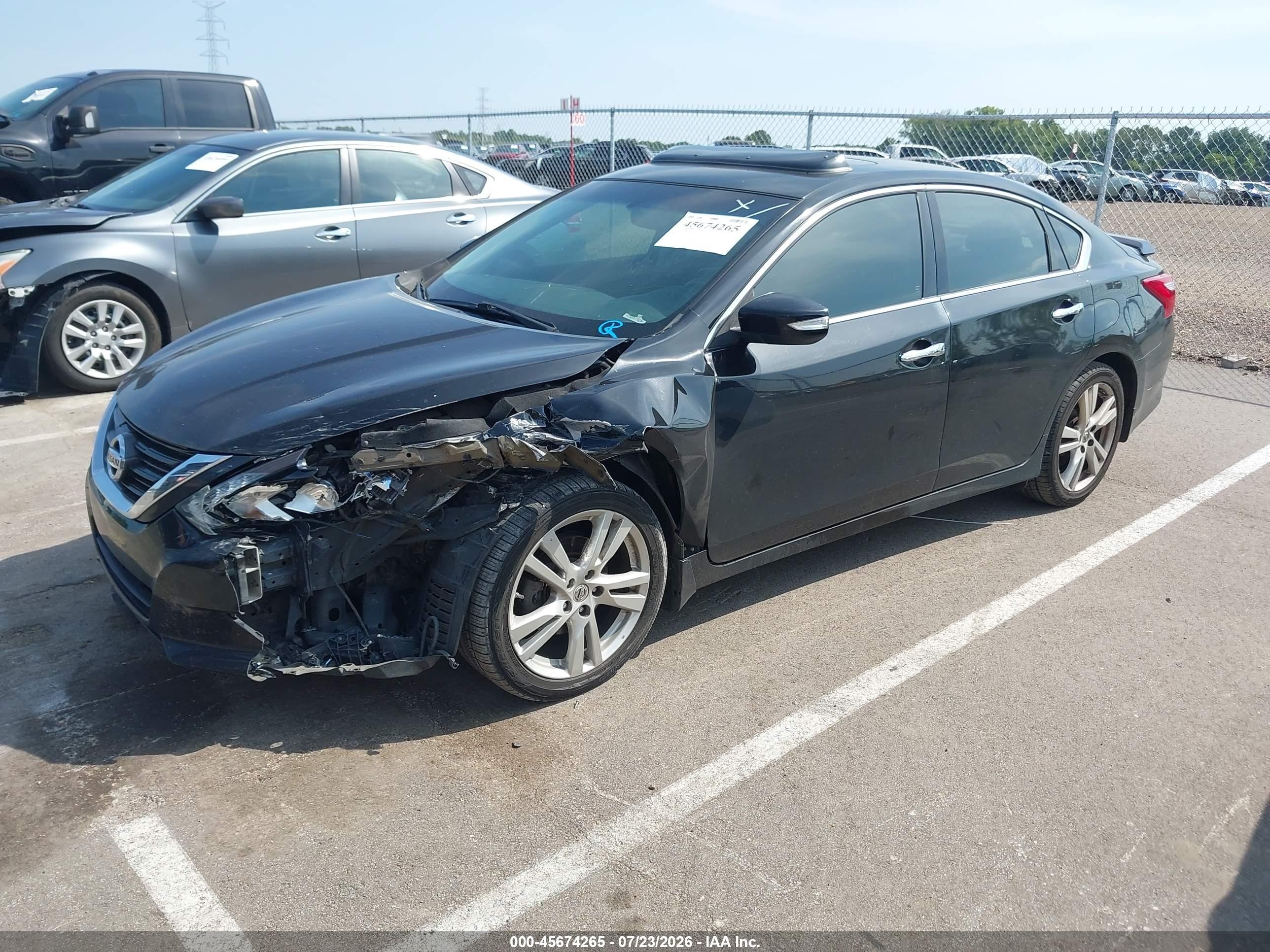 2016 Nissan Altima 3.5 Sl Black vin: 1N4BL3AP9GC185810