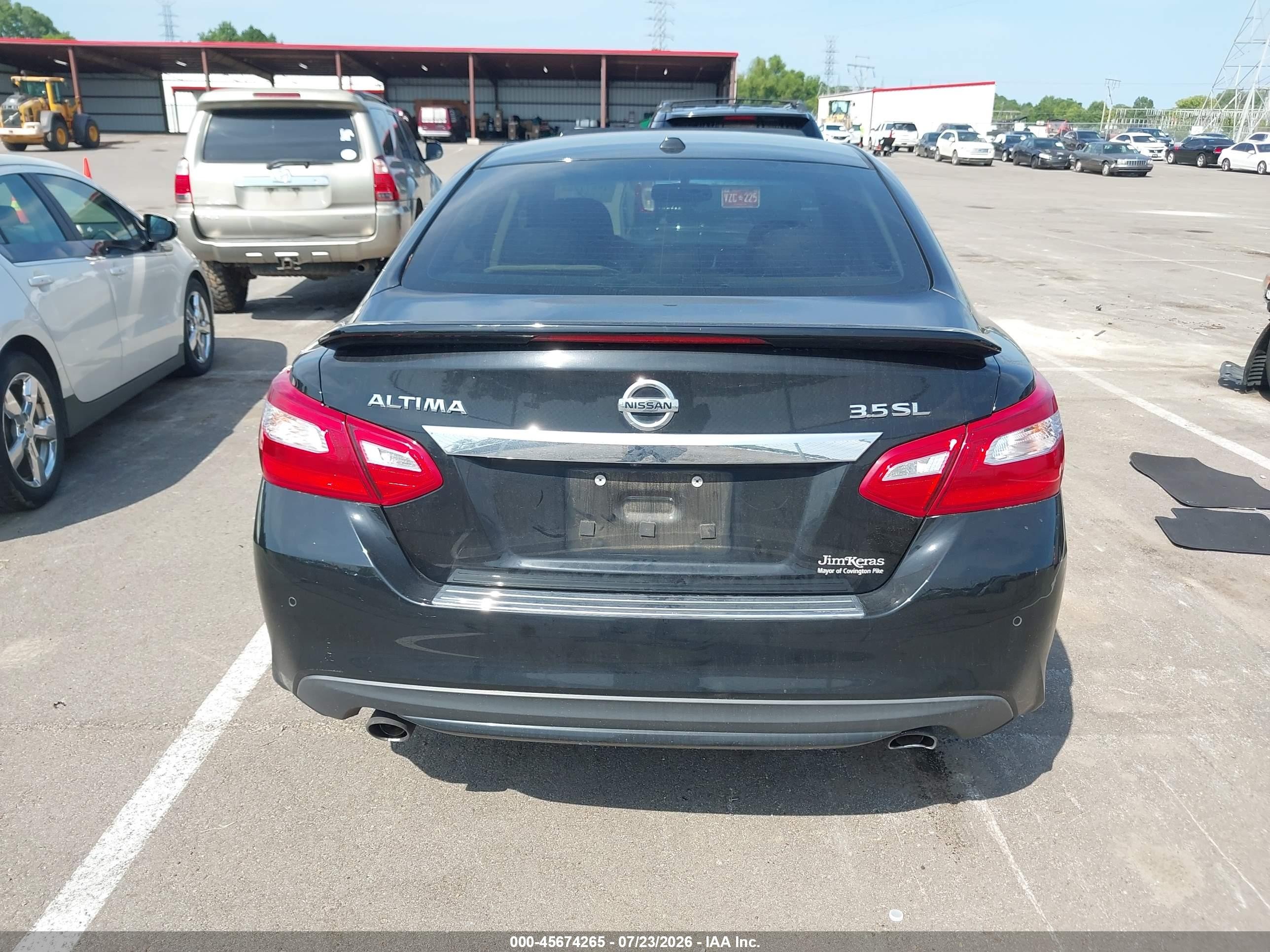 2016 Nissan Altima 3.5 Sl Black vin: 1N4BL3AP9GC185810