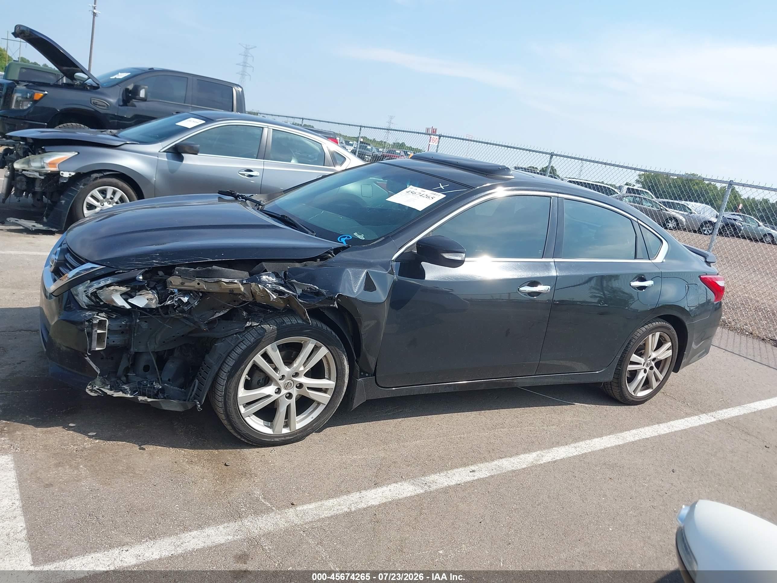 2016 Nissan Altima 3.5 Sl Black vin: 1N4BL3AP9GC185810