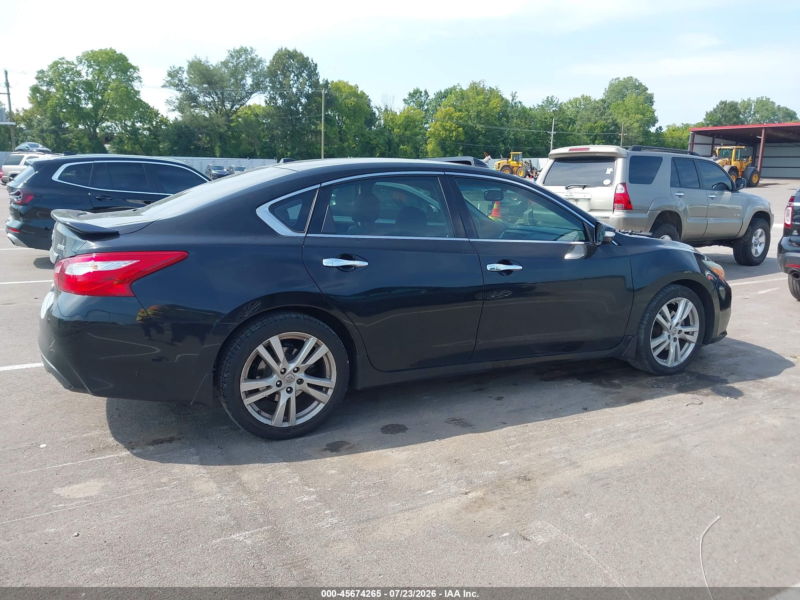 2016 Nissan Altima 3.5 Sl Black vin: 1N4BL3AP9GC185810