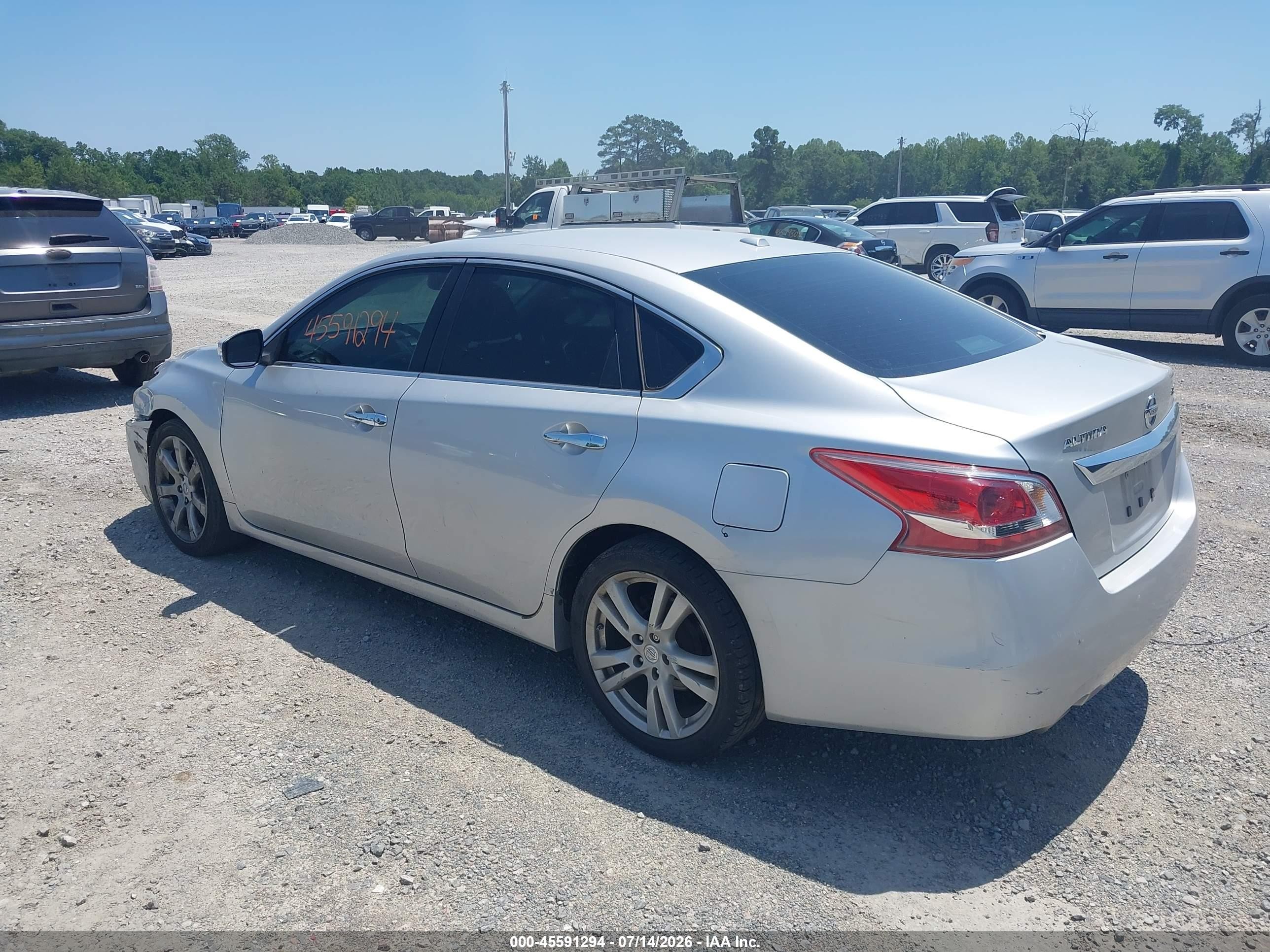 2013 Nissan Altima 3.5 Sv Silver vin: 1N4BL3APXDC162497