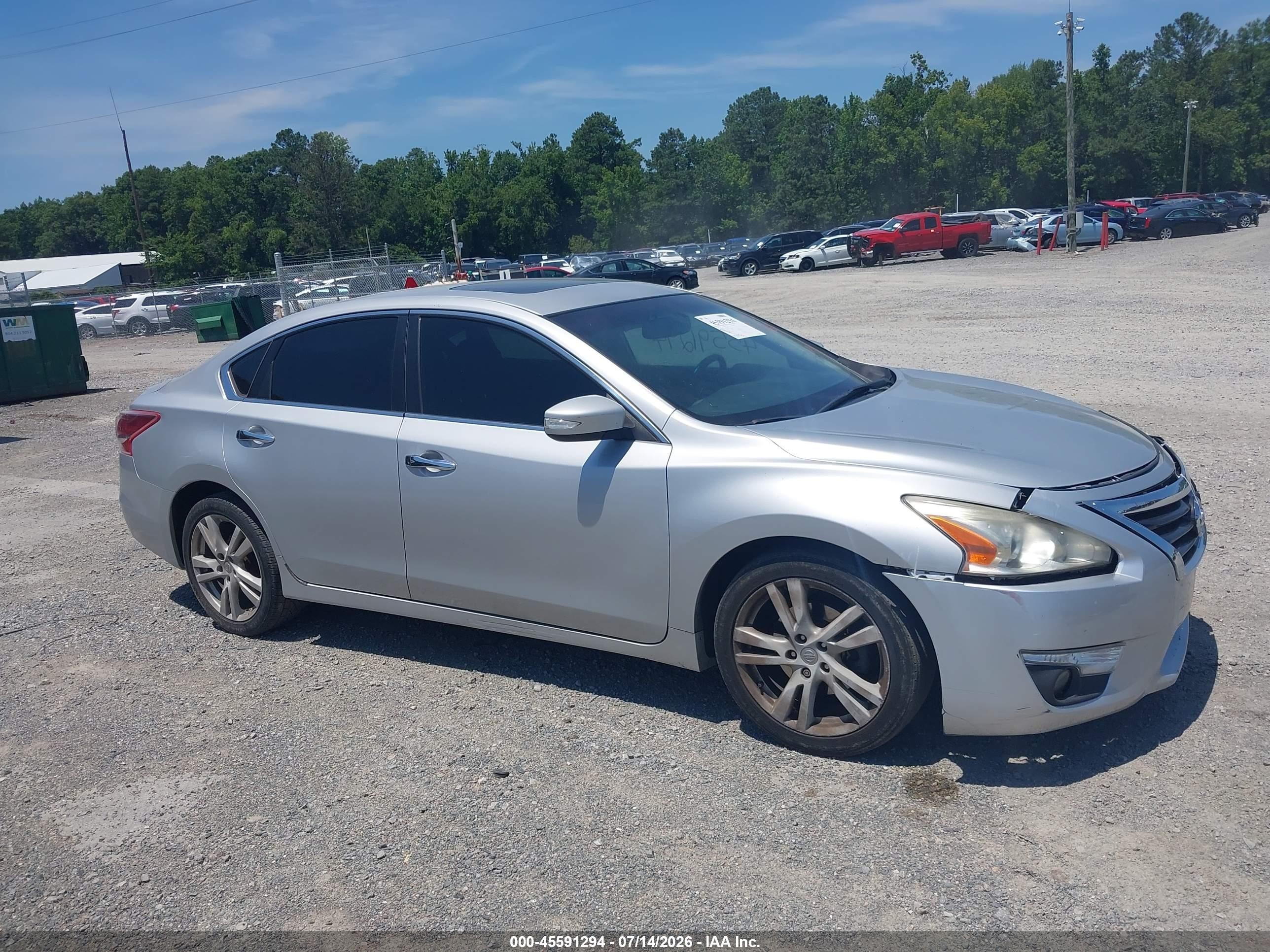 2013 Nissan Altima 3.5 Sv Silver vin: 1N4BL3APXDC162497