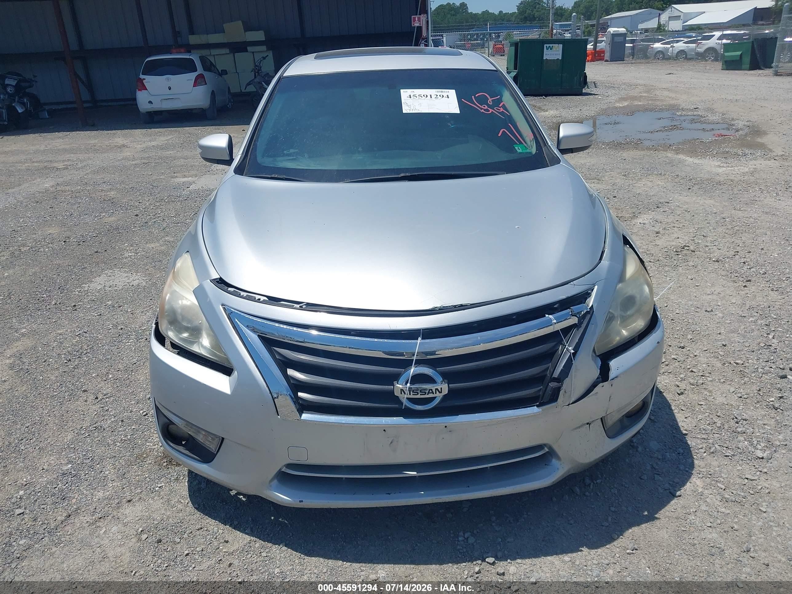 2013 Nissan Altima 3.5 Sv Silver vin: 1N4BL3APXDC162497