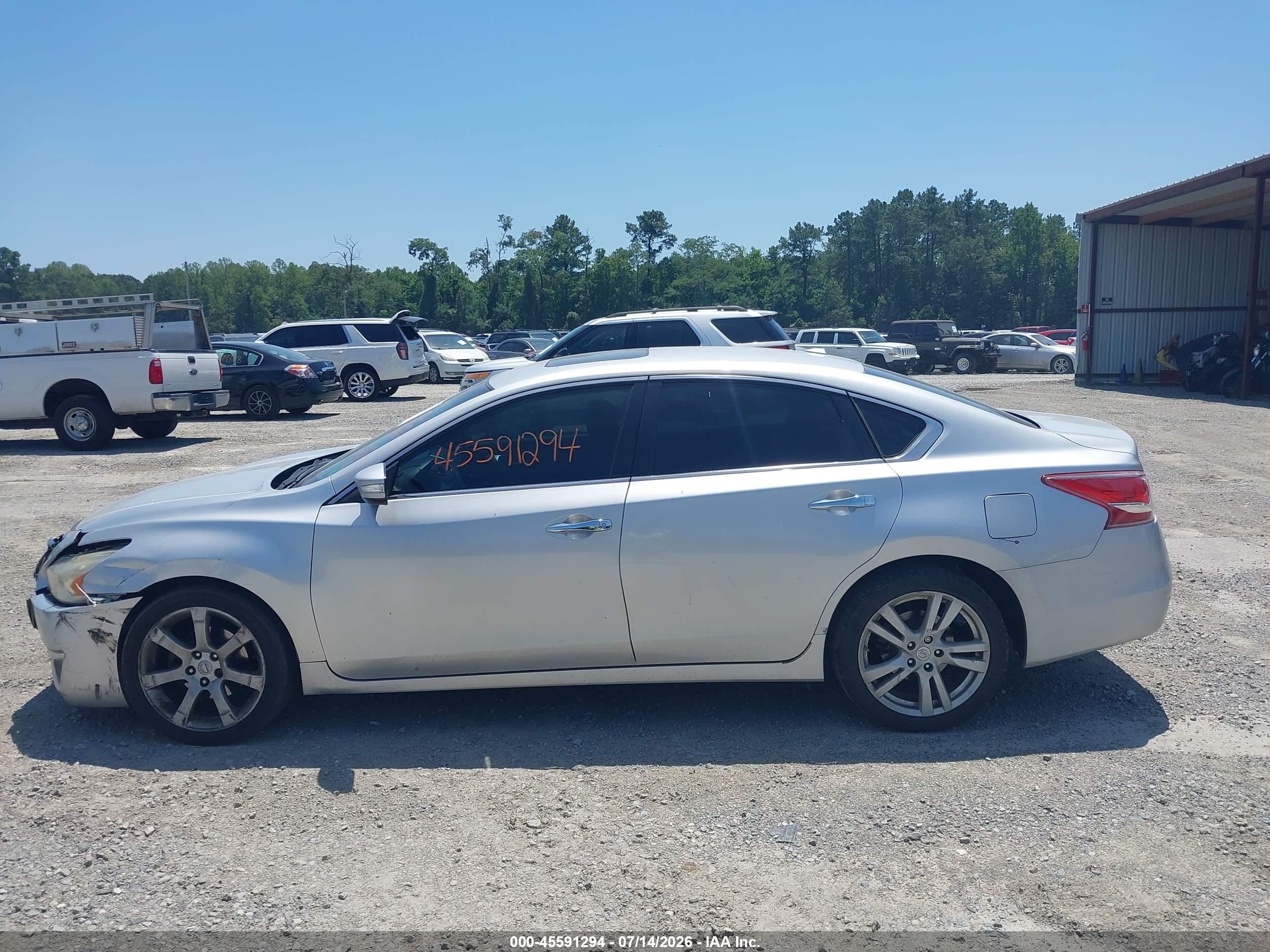 2013 Nissan Altima 3.5 Sv Silver vin: 1N4BL3APXDC162497