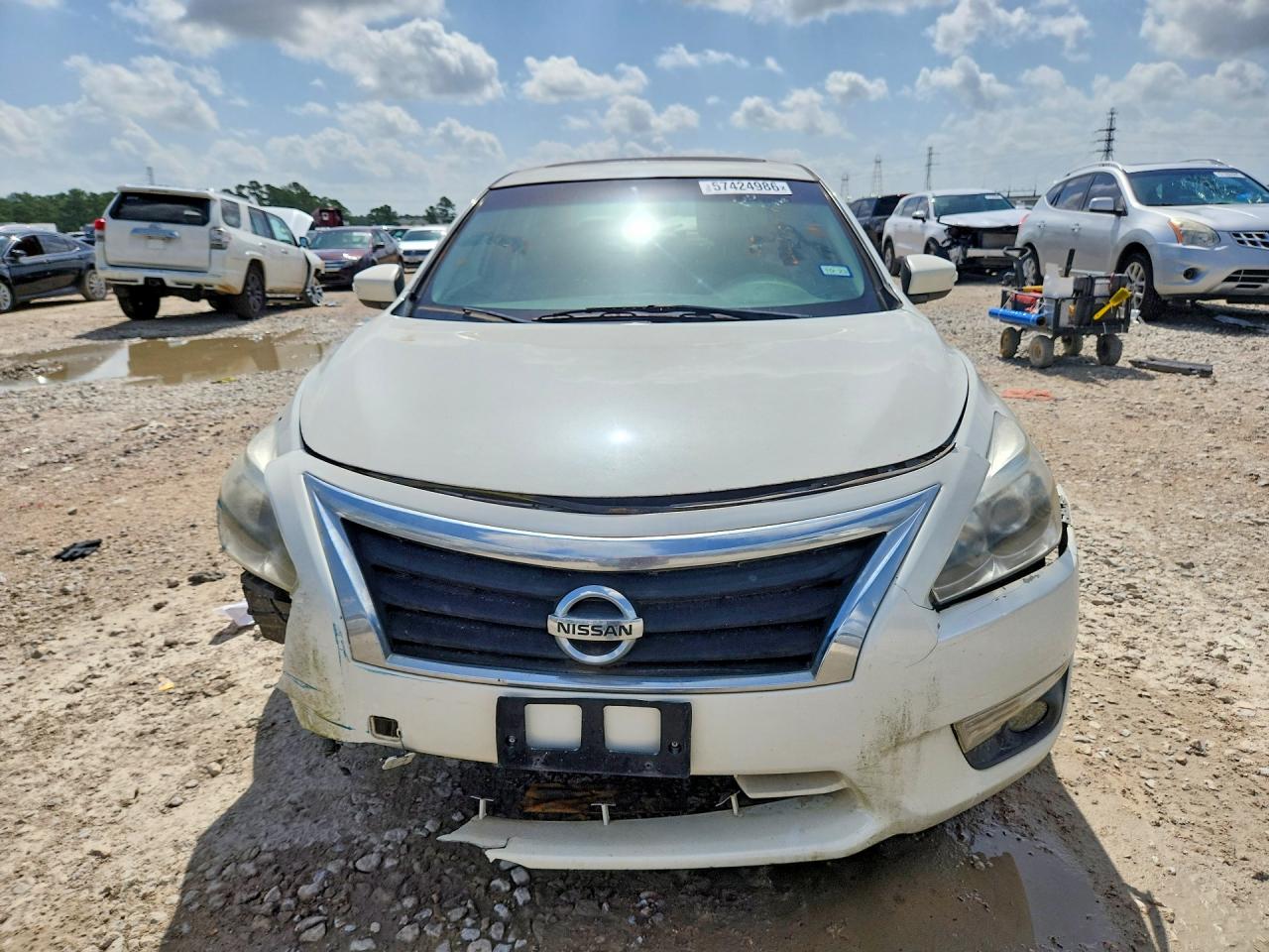 2014 Nissan Altima White vin: 1N4BL3APXEN226415