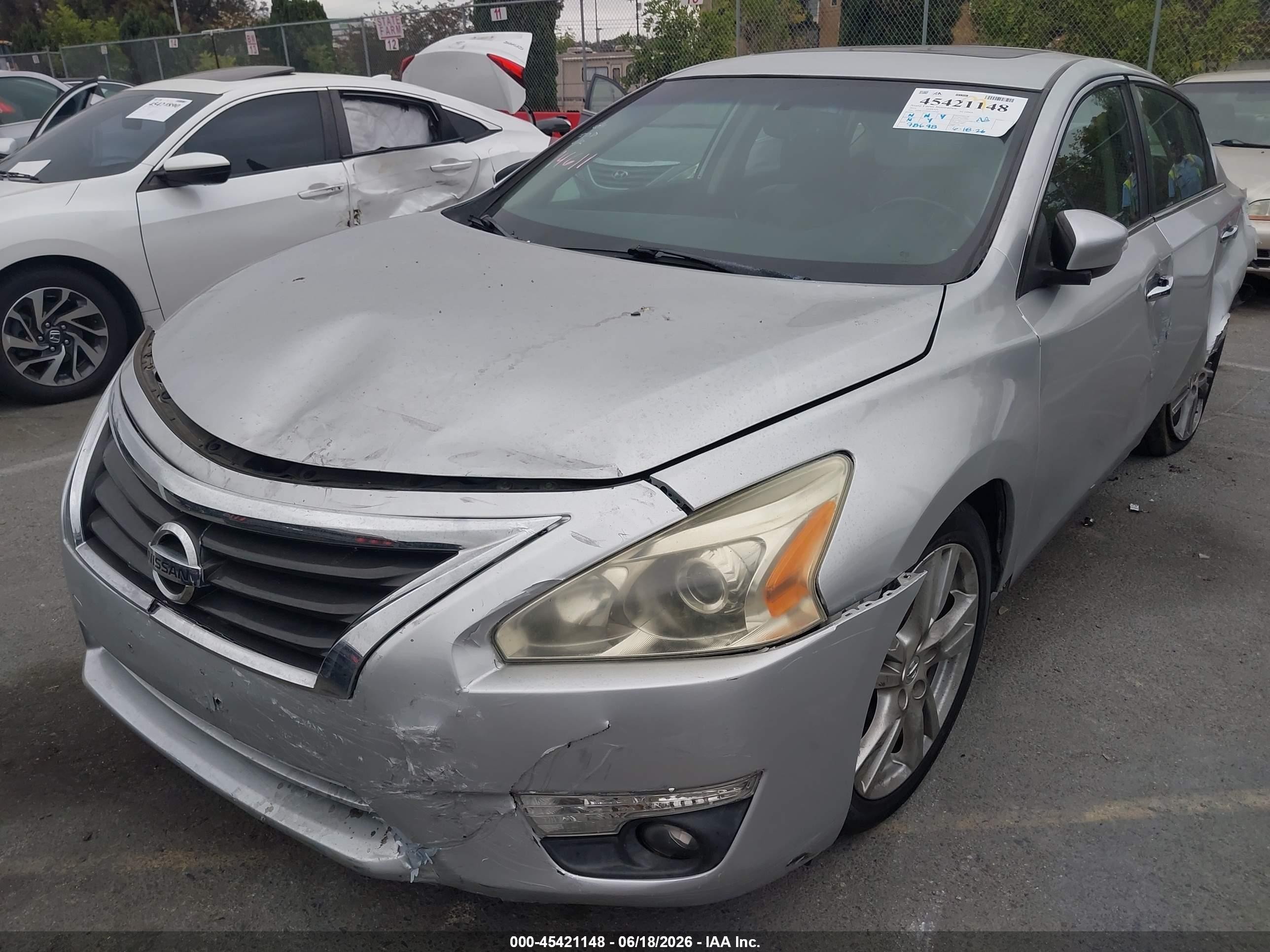 2015 Nissan Altima 3.5 Sl Silver vin: 1N4BL3APXFC199729